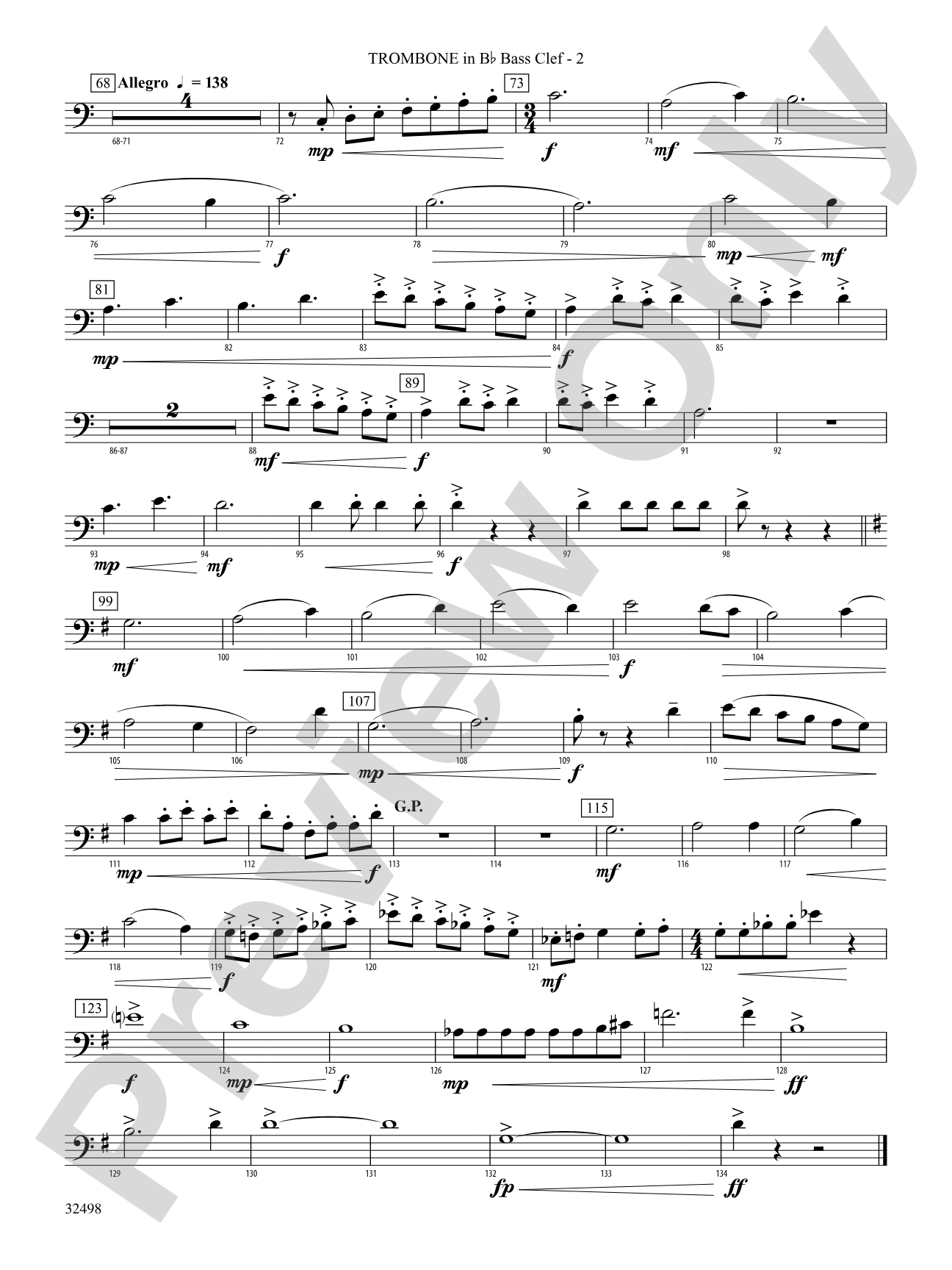 The Secret of Life: (wp) 1st B-flat Trombone B.C.