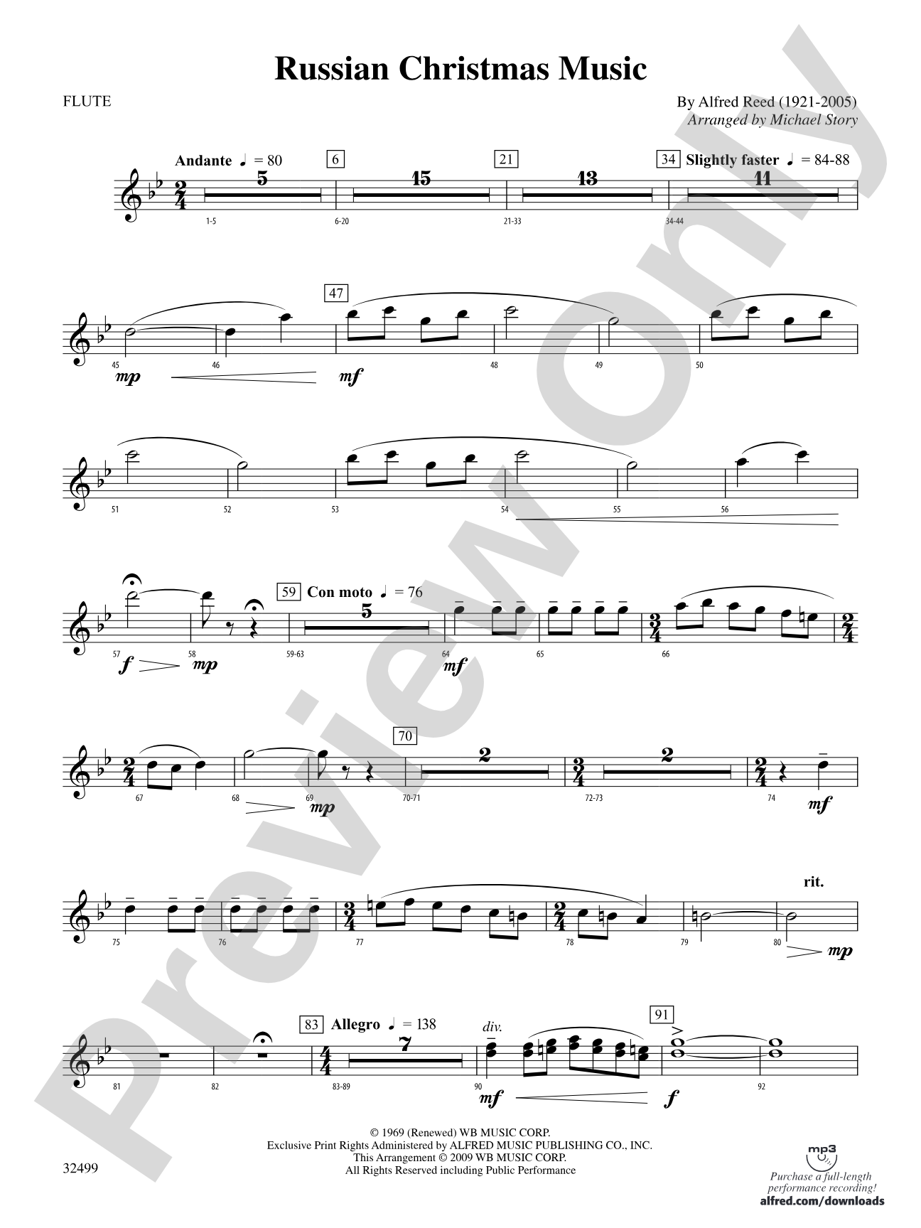 Russian Christmas Music: Flute