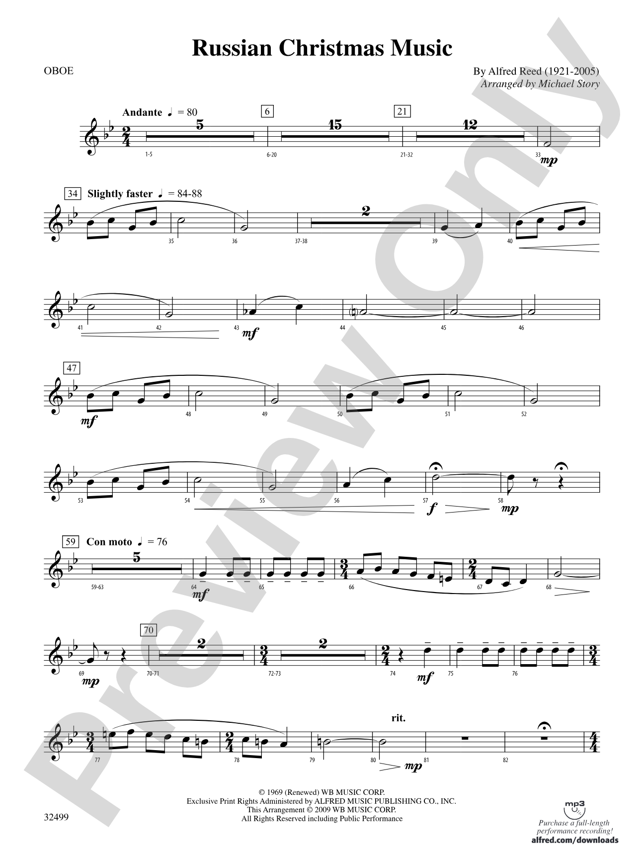 Russian Christmas Music: Oboe
