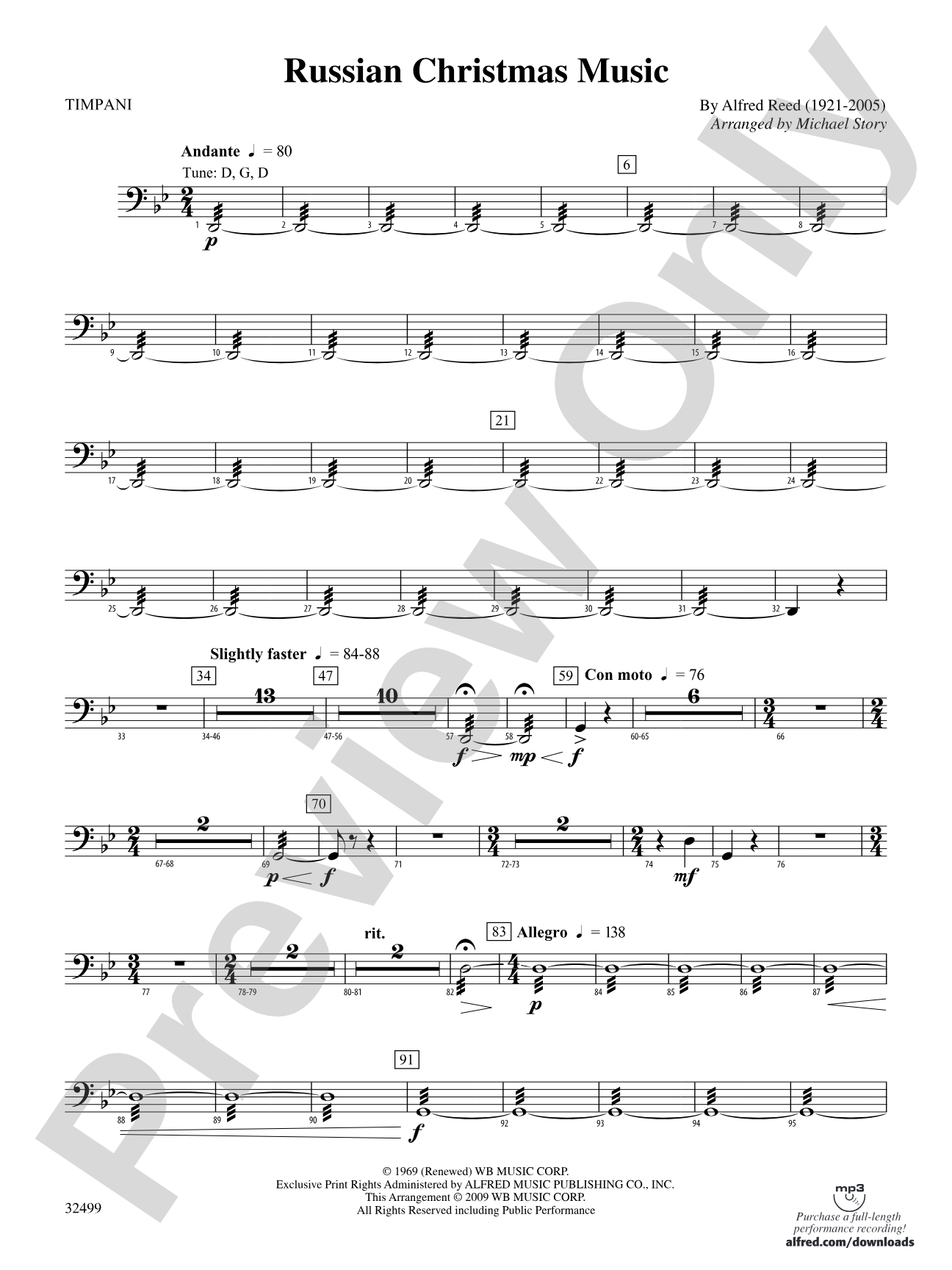 Russian Christmas Music: Timpani