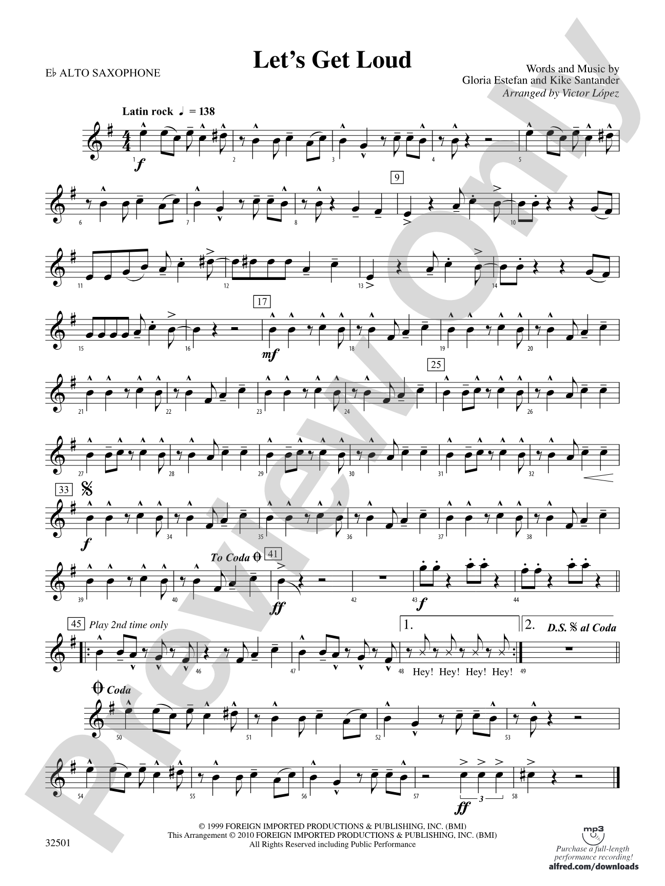 Let's Get Loud: E-flat Alto Saxophone