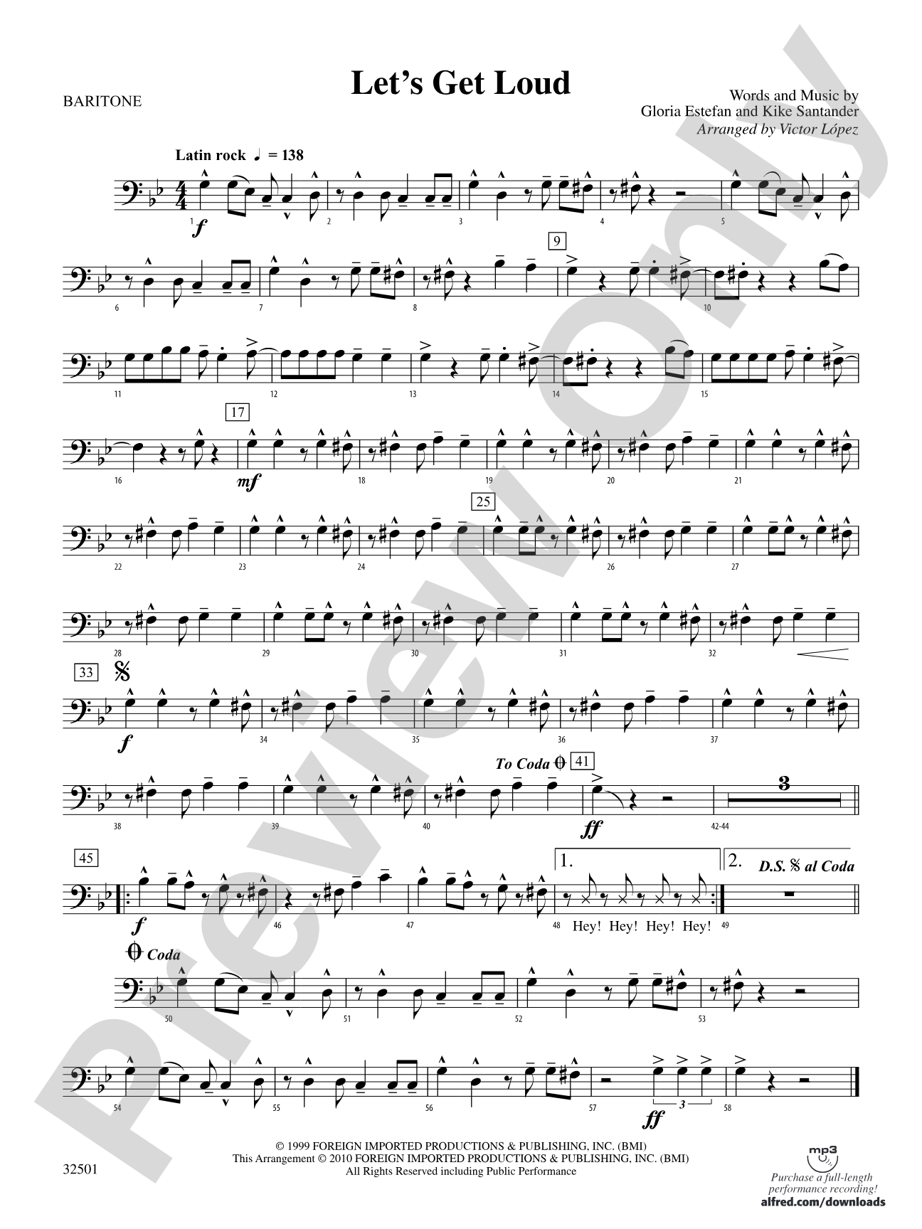 Let's Get Loud: Baritone B.C.