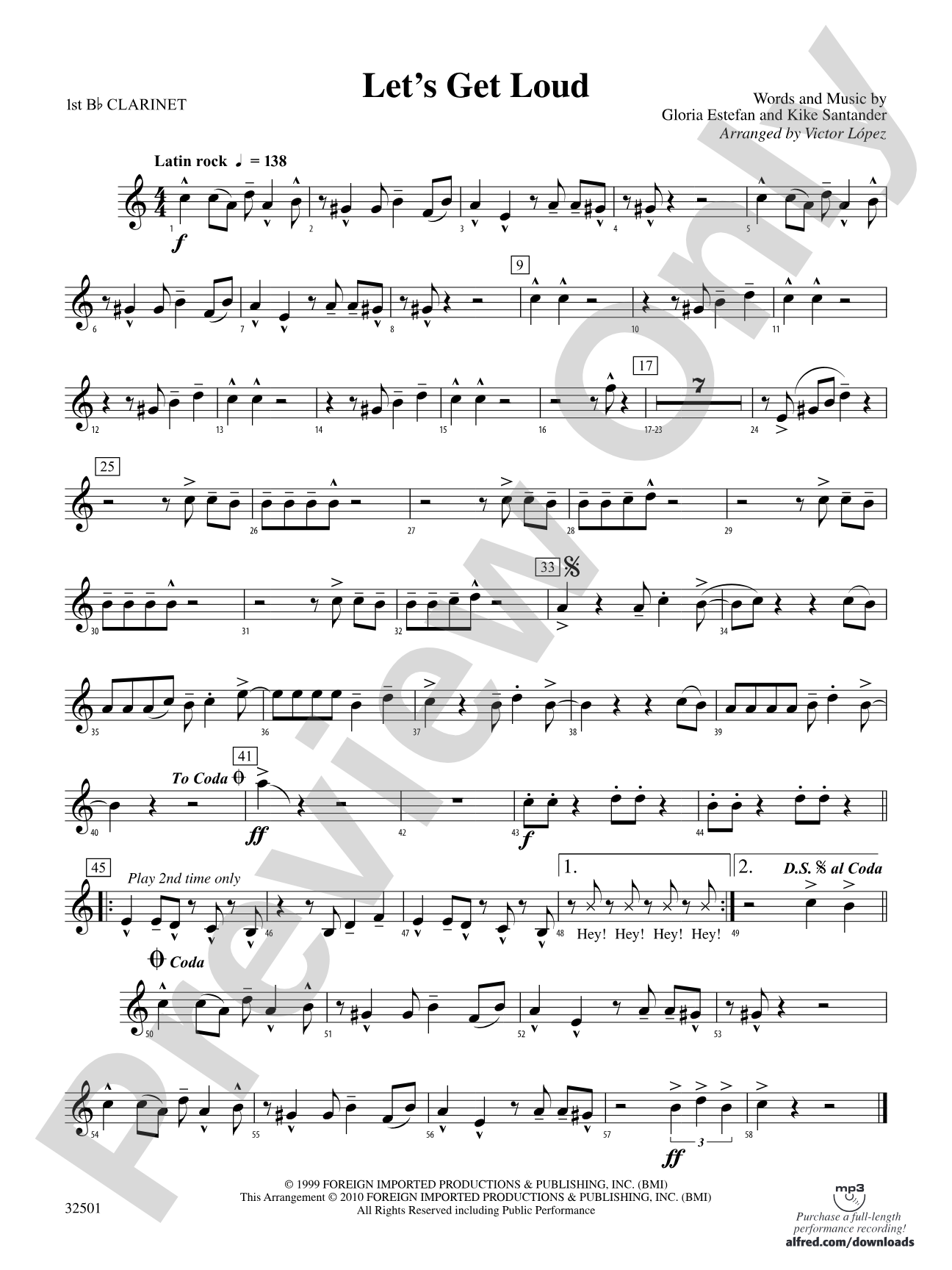 Let's Get Loud: 1st B-flat Clarinet