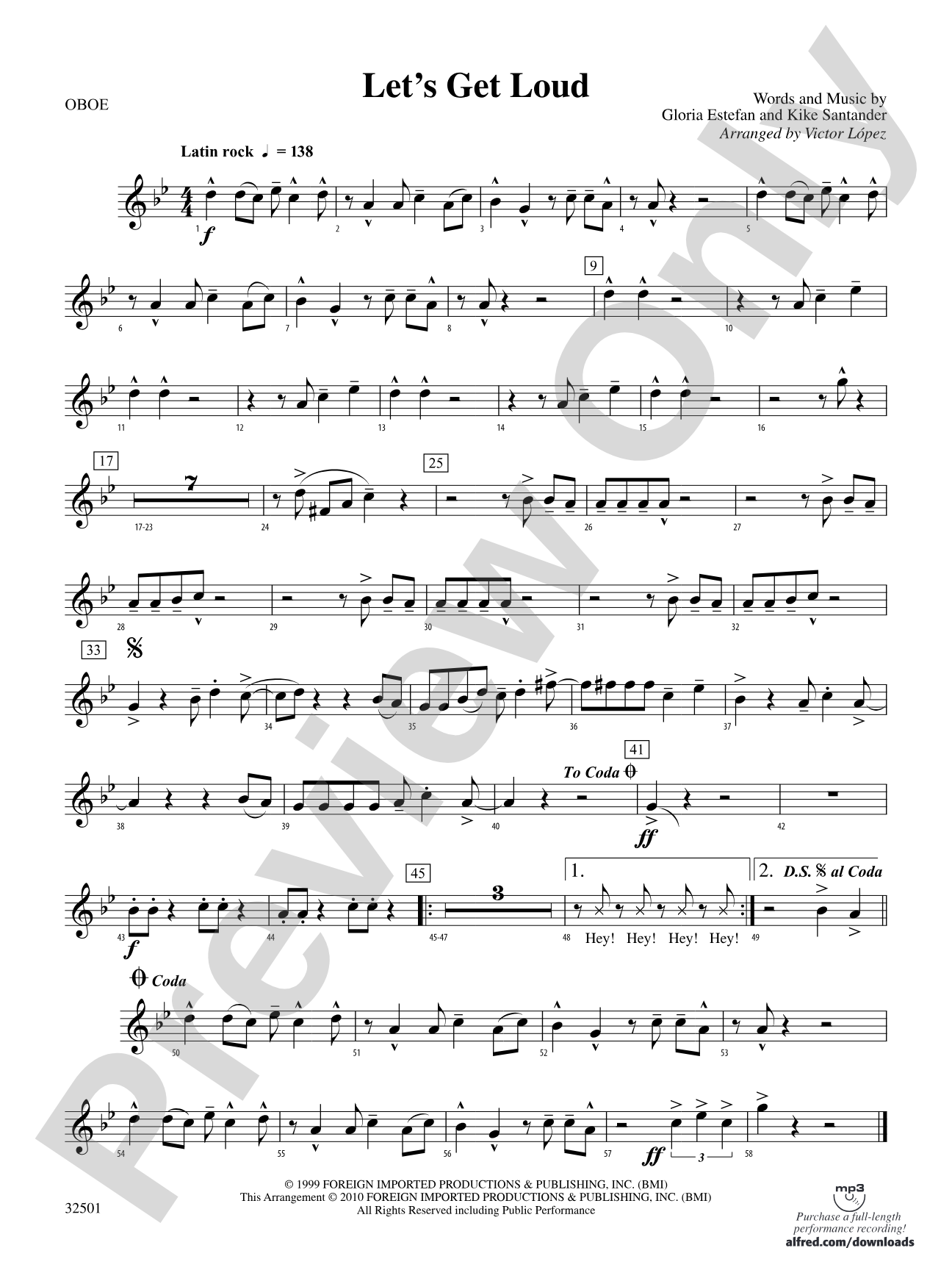 Let's Get Loud: Oboe