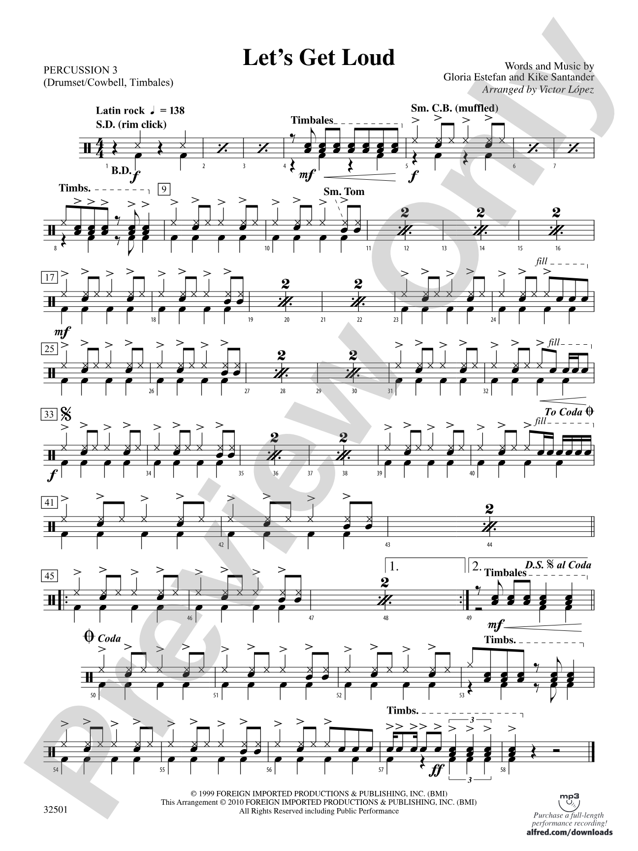 Let's Get Loud: 3rd Percussion