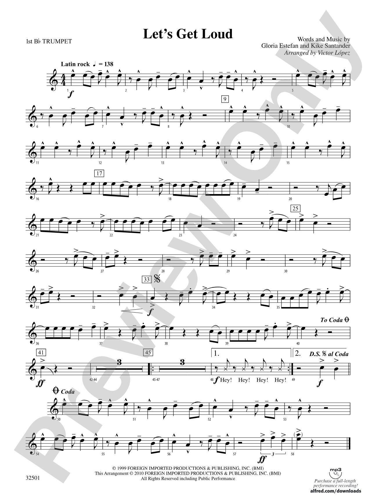 Let's Get Loud: 1st B-flat Trumpet