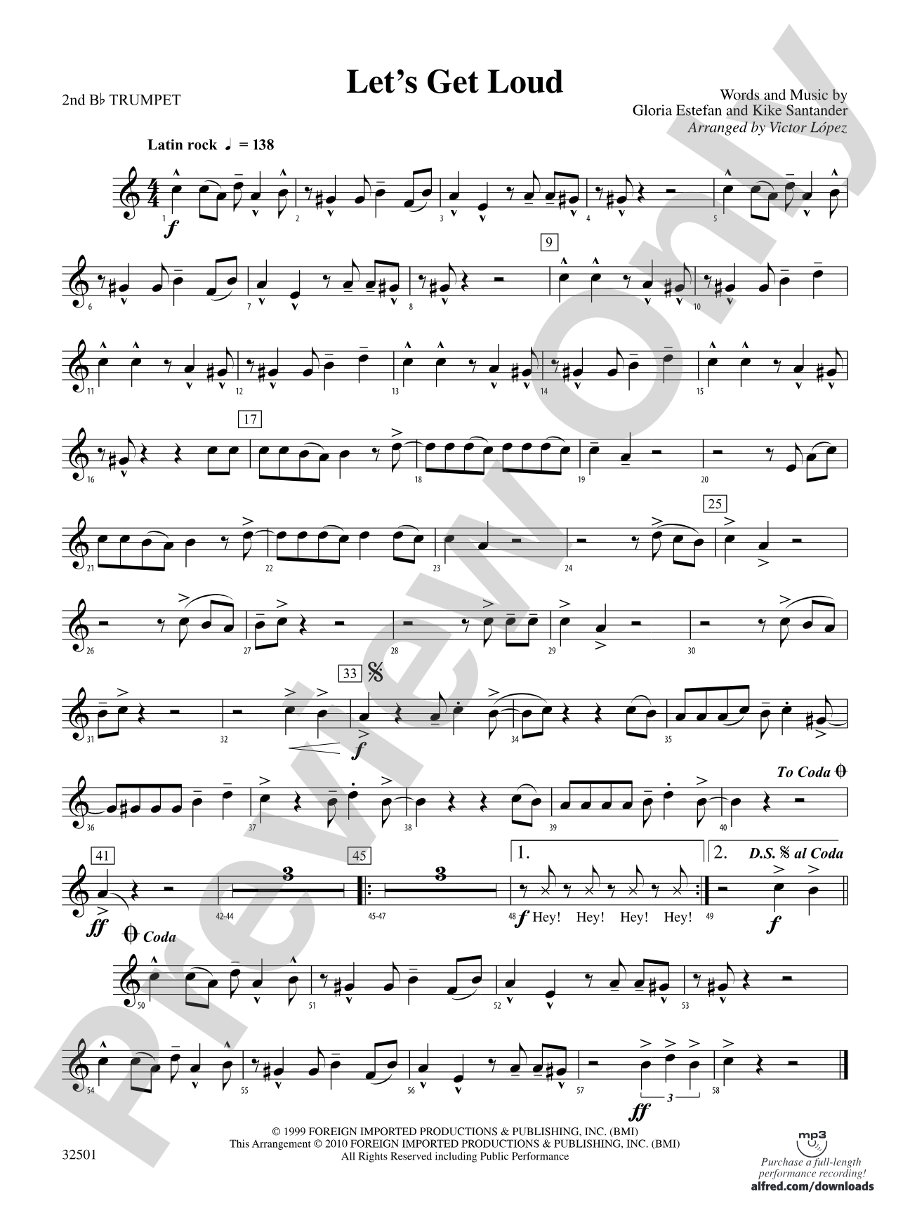 Let's Get Loud: 2nd B-flat Trumpet