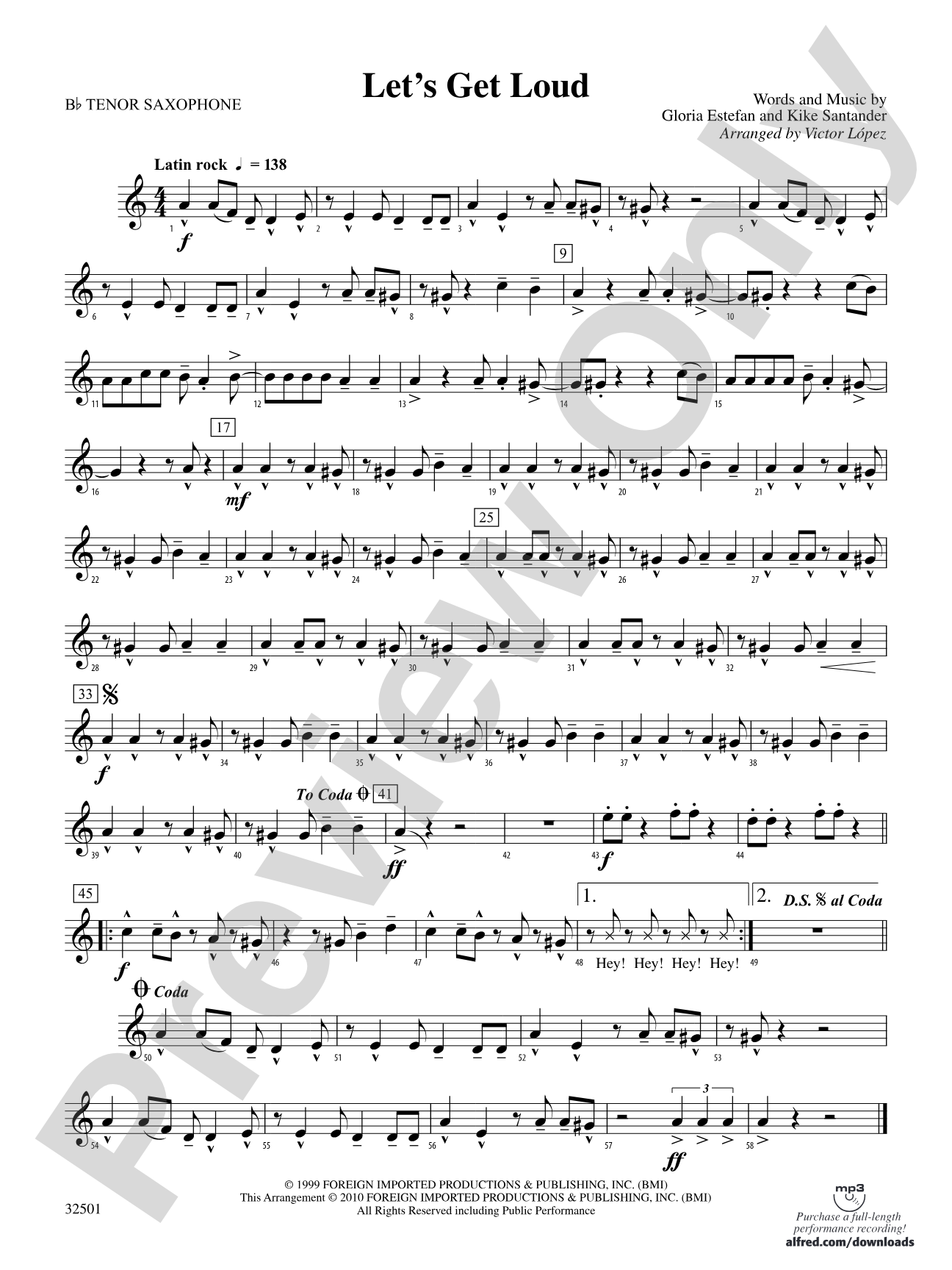 Let's Get Loud: B-flat Tenor Saxophone