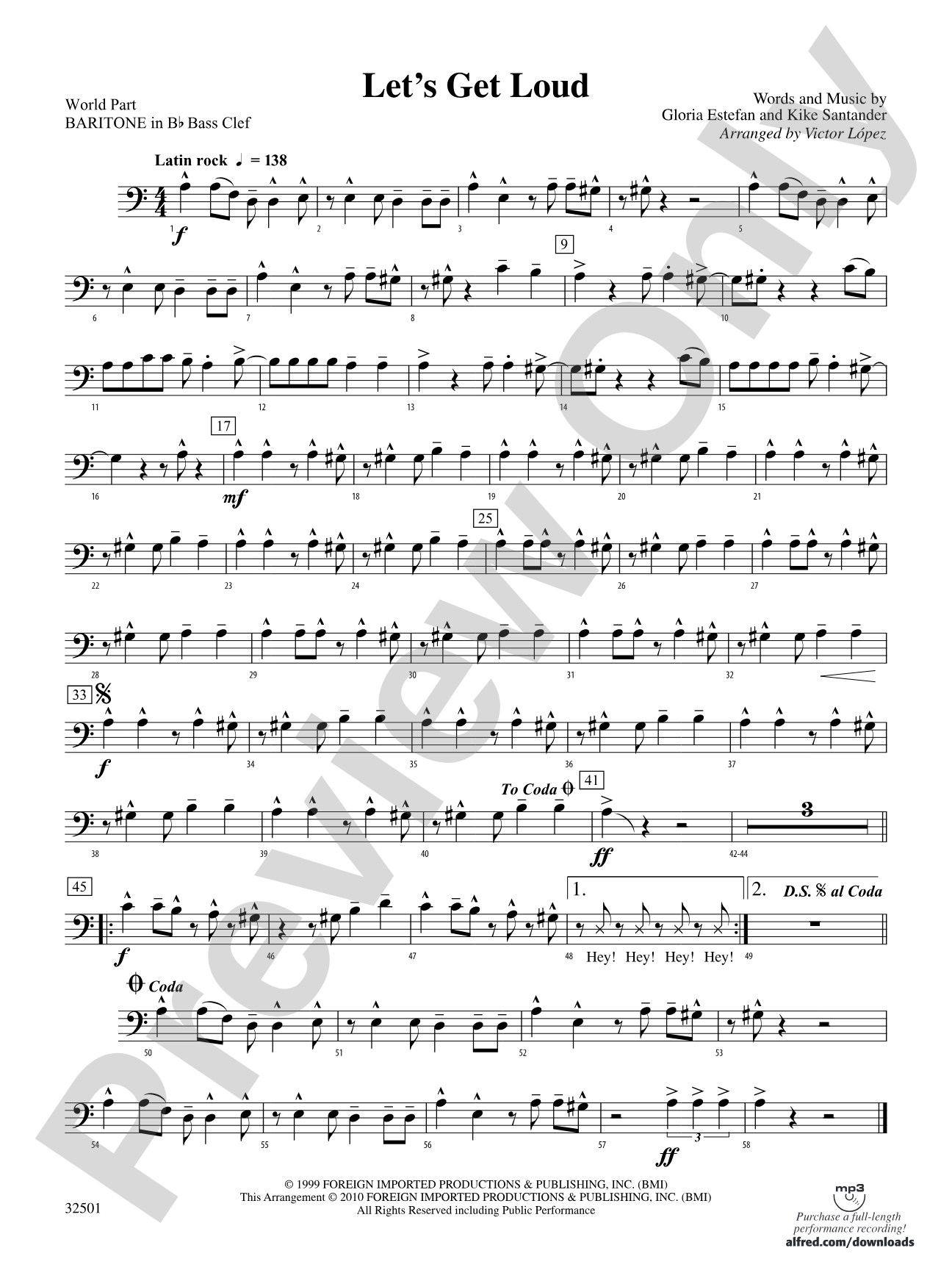 Let's Get Loud: (wp) B-flat Baritone B.C.