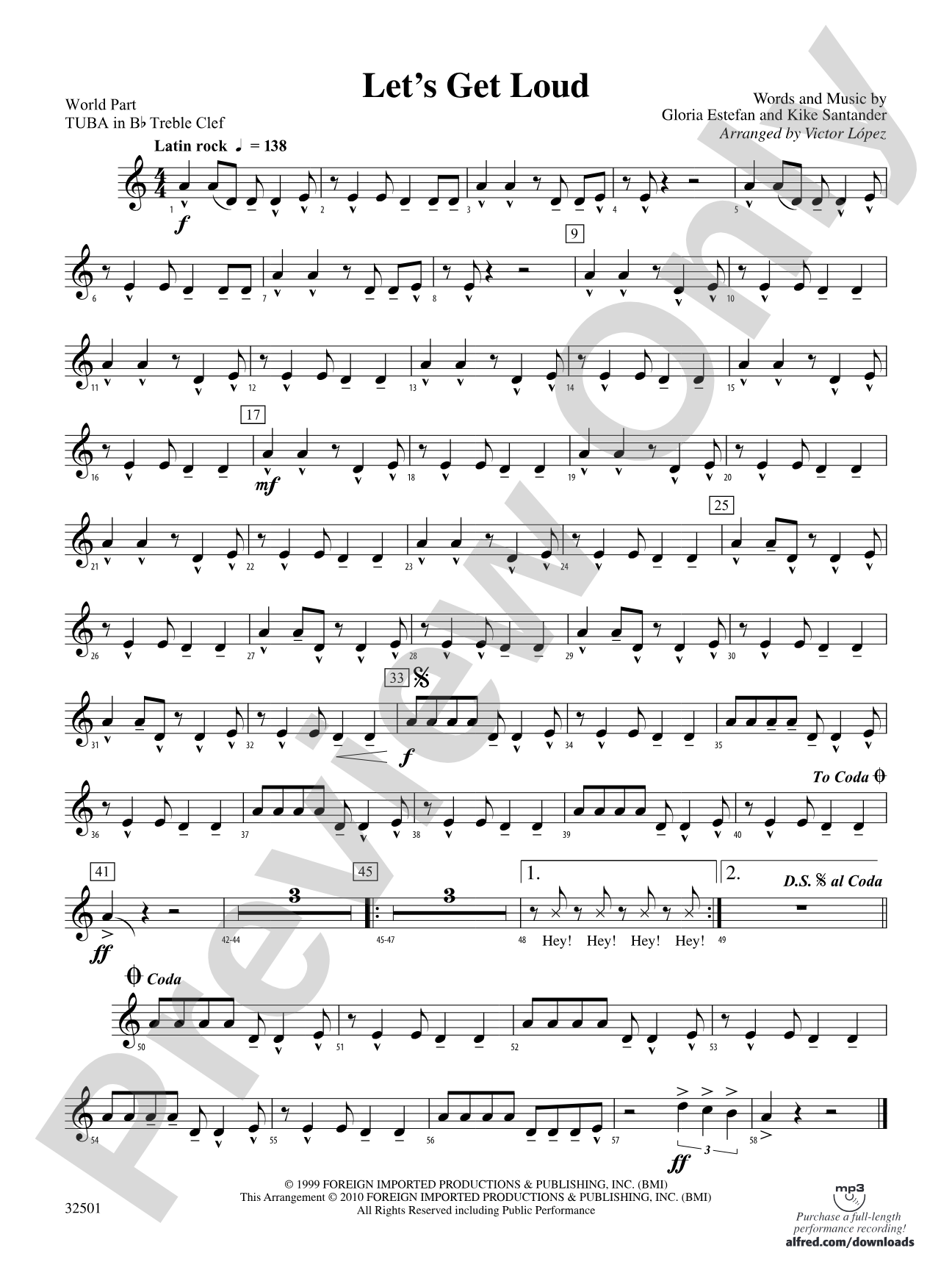 Let's Get Loud: (wp) B-flat Tuba T.C.