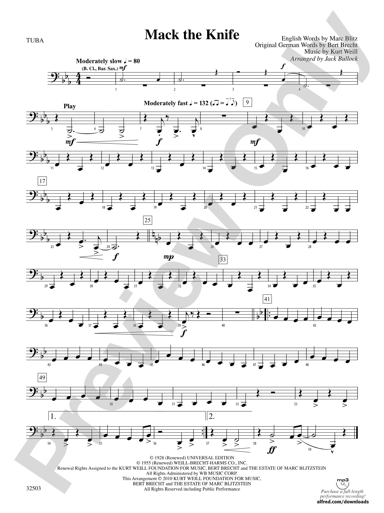 Mack the Knife: Tuba