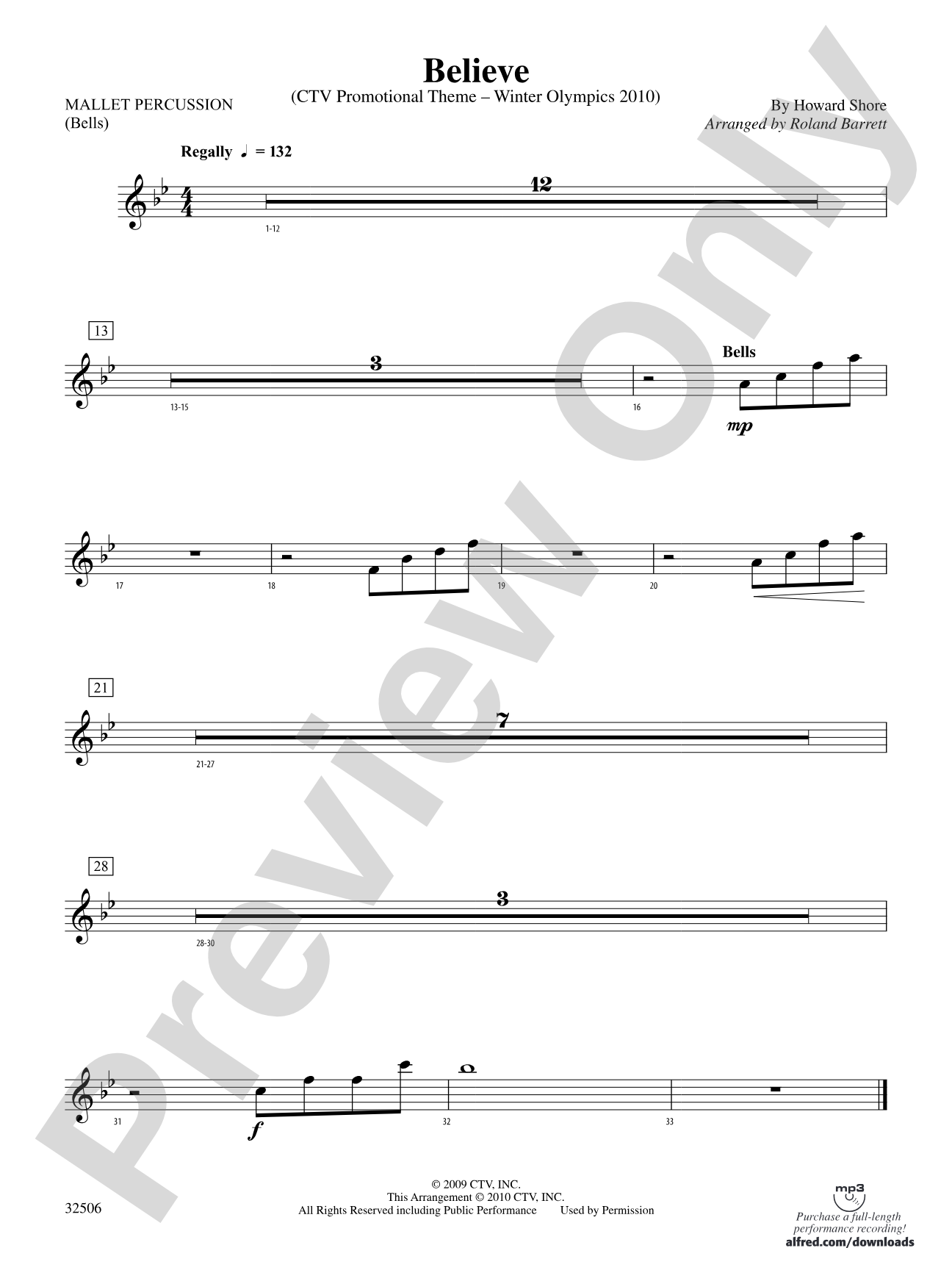 Believe (Winter Olympics 2010): Mallets