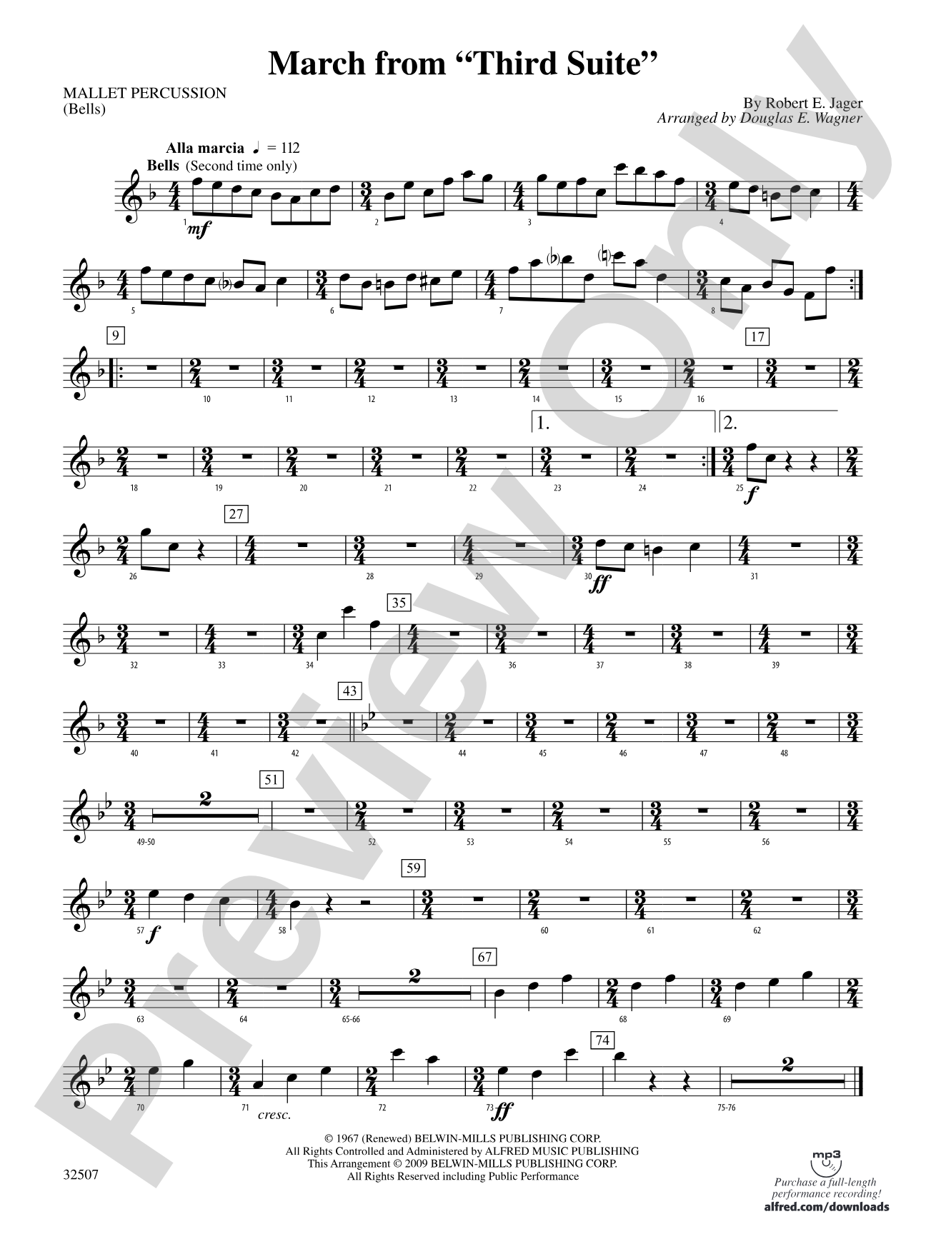 March from "Third Suite": Mallets