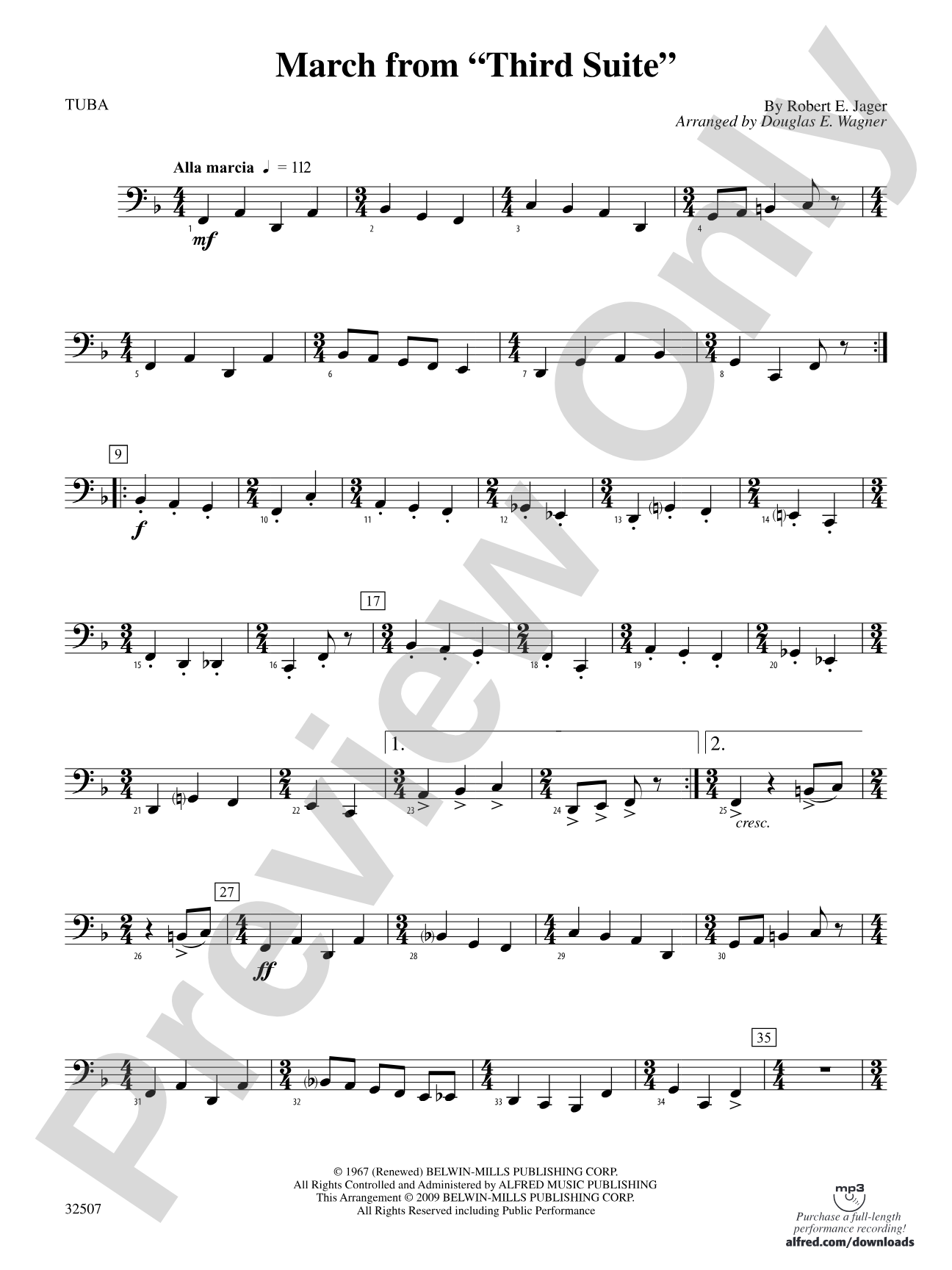 March from "Third Suite": Tuba