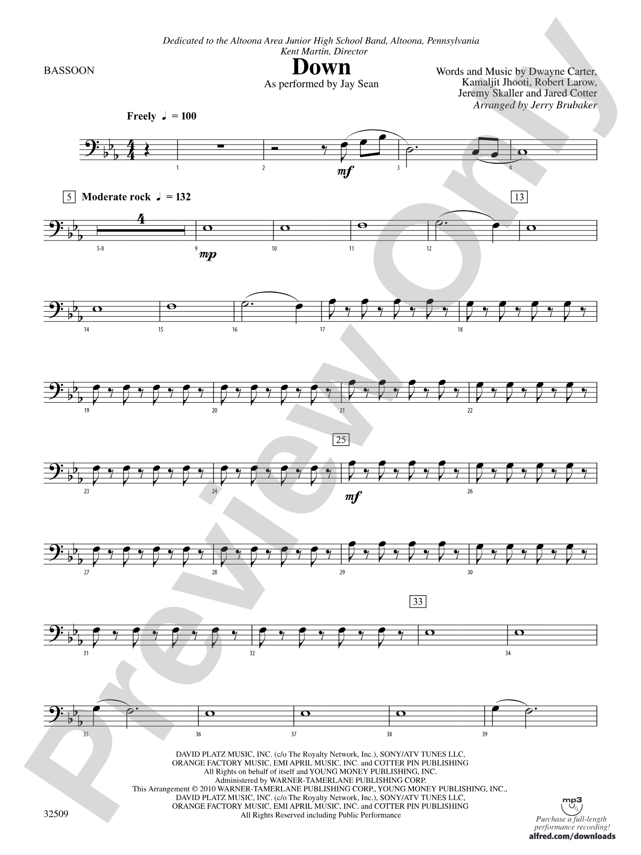 Down: Bassoon