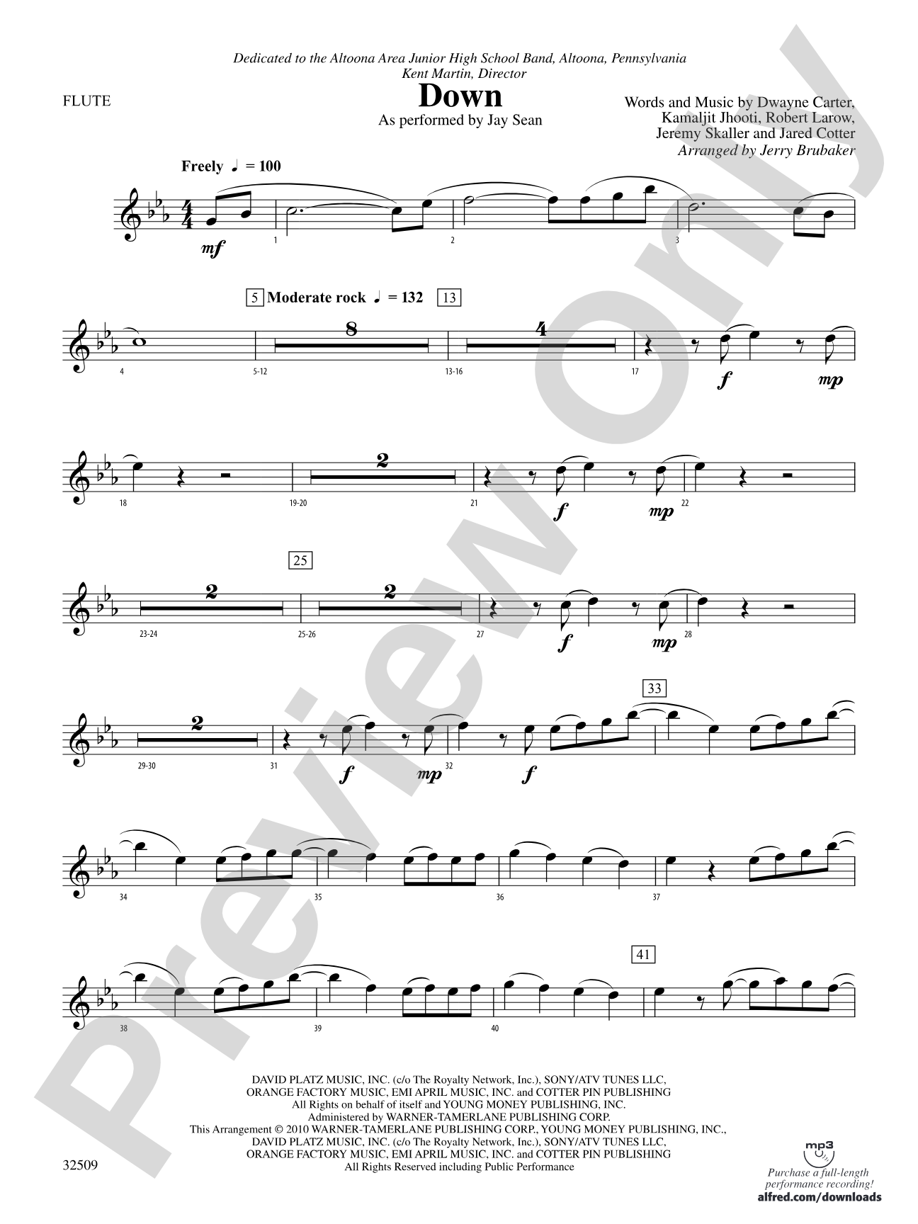 Down: Flute