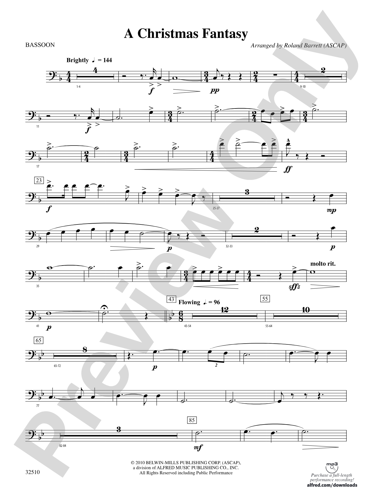 A Christmas Fantasy: Bassoon