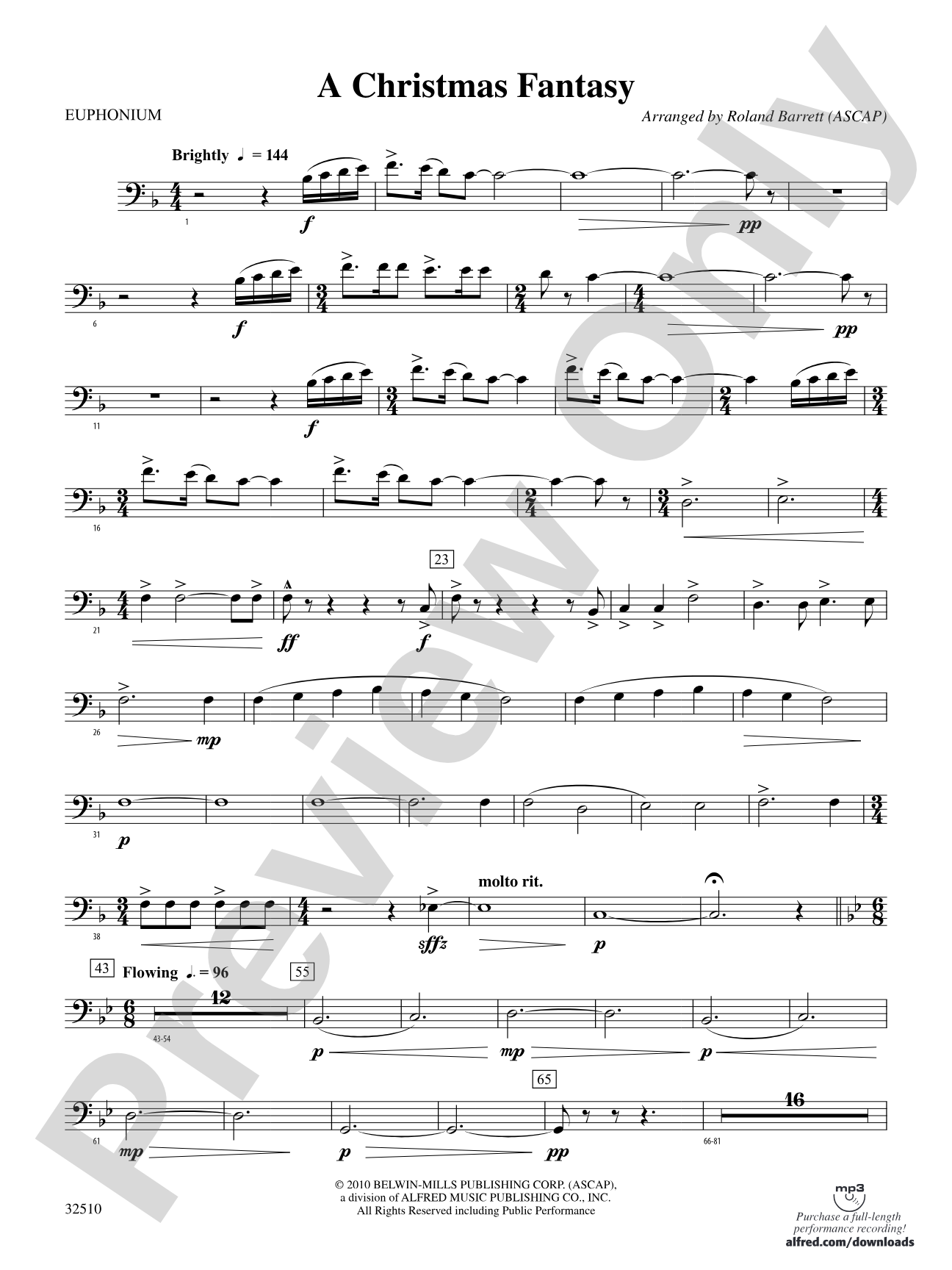 A Christmas Fantasy: Baritone B.C.