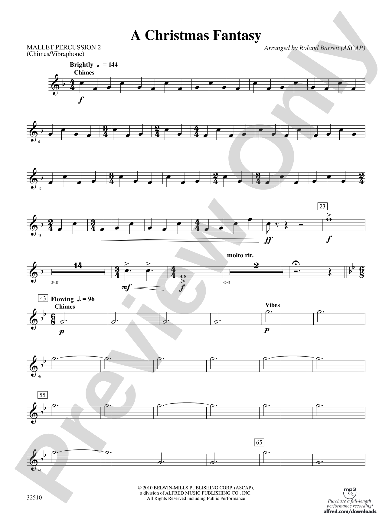 A Christmas Fantasy: 2nd Mallet Percussion