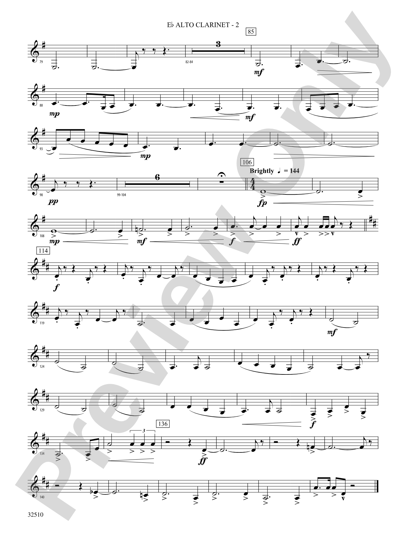 A Christmas Fantasy: (wp) E-flat Alto Clarinet