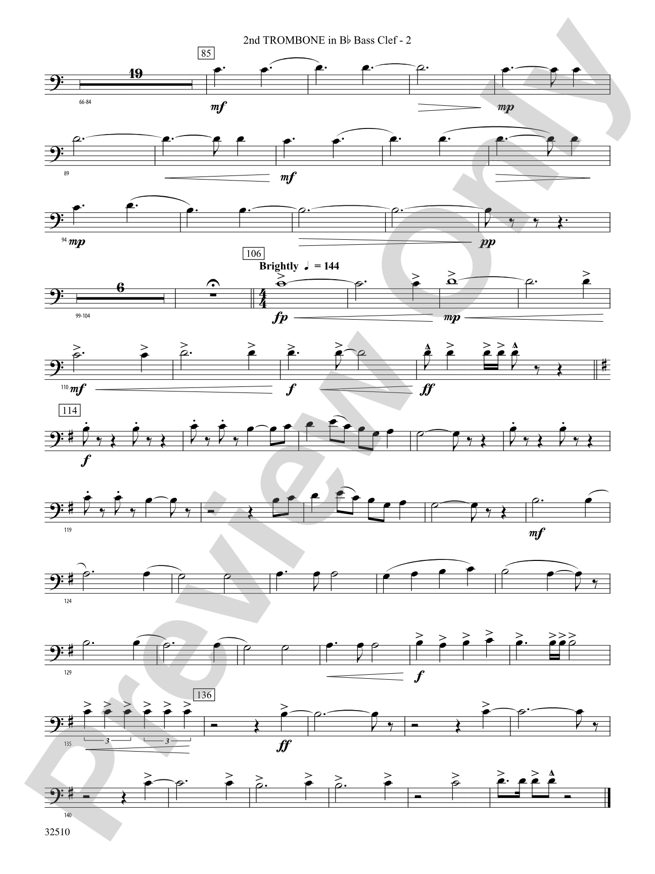 A Christmas Fantasy: (wp) 2nd B-flat Trombone B.C.