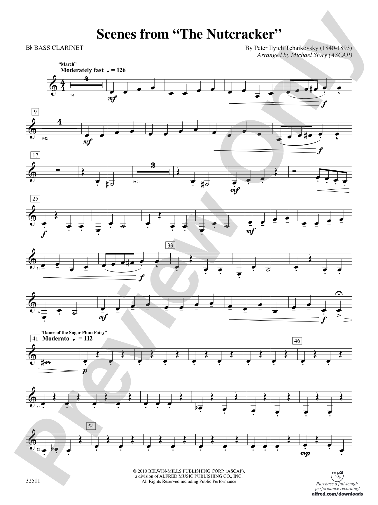Scenes from The Nutcracker: B-flat Bass Clarinet