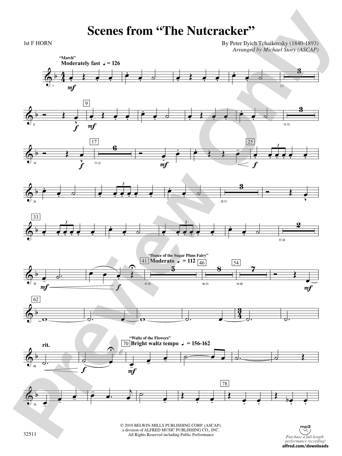 Scenes from The Nutcracker: 1st F Horn