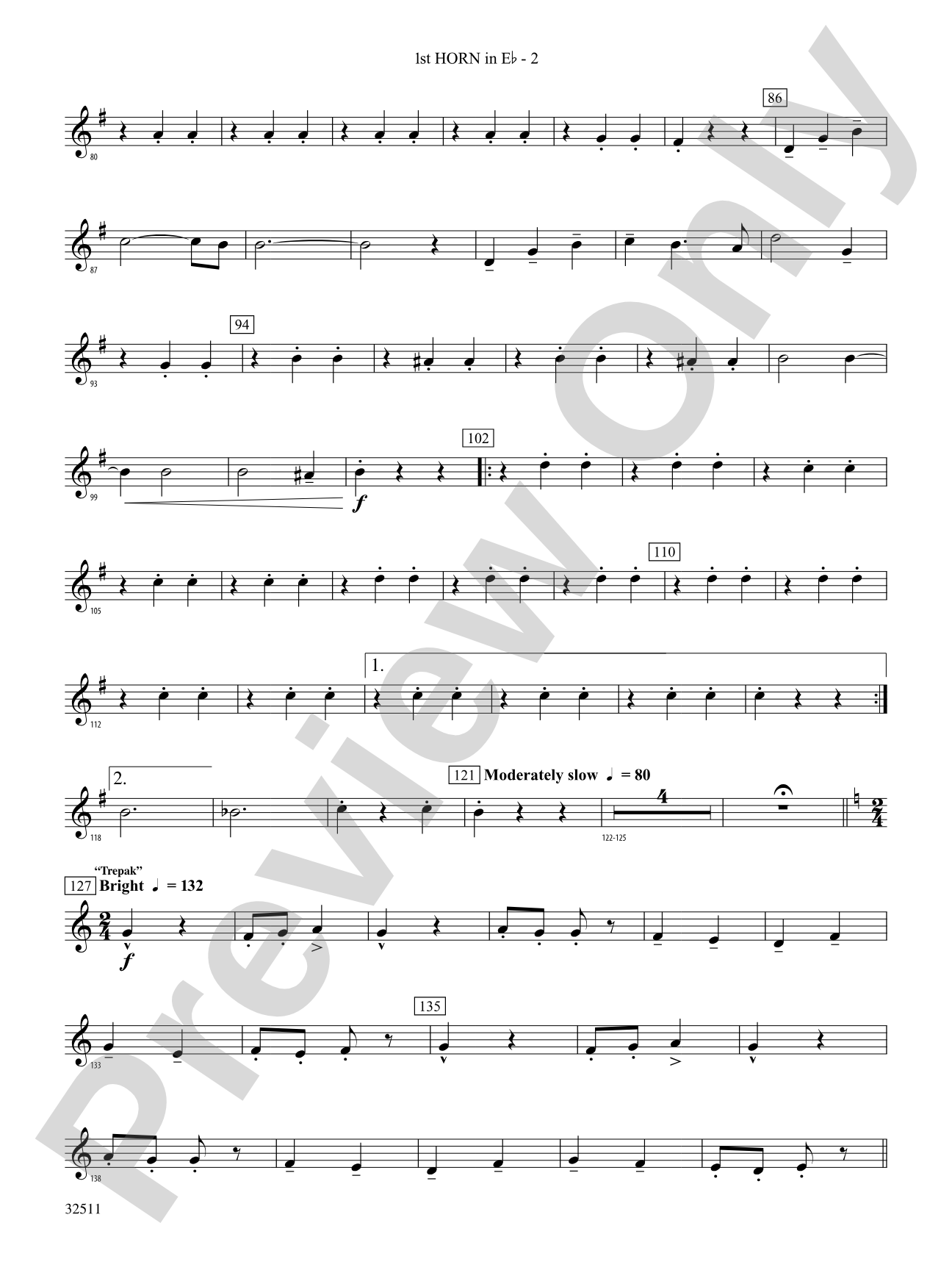 Scenes from The Nutcracker: (wp) 1st Horn in E-flat