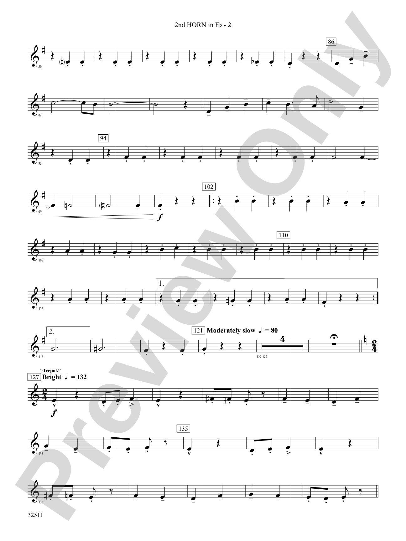 Scenes from The Nutcracker: (wp) 2nd Horn in E-flat