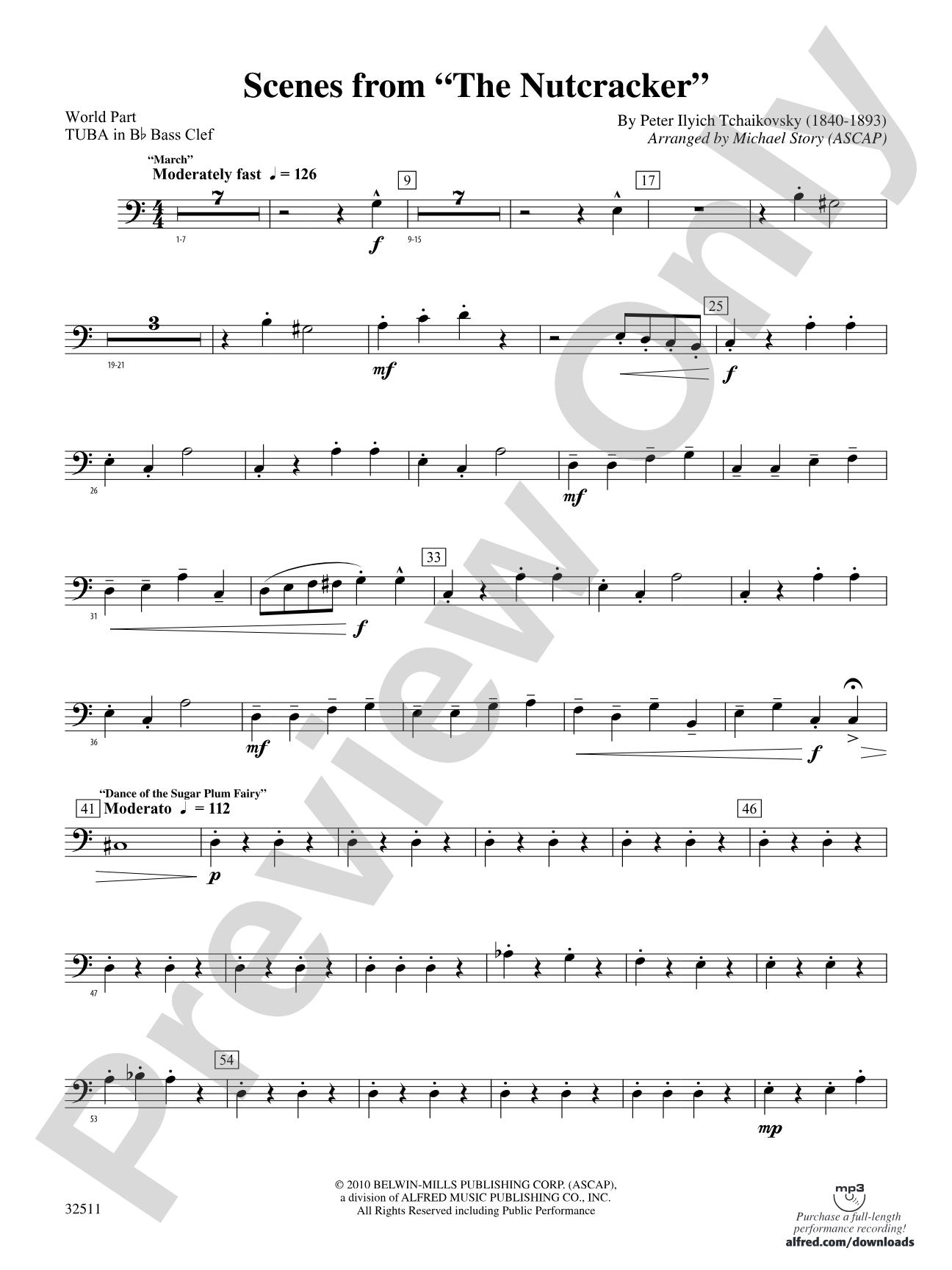 Scenes from The Nutcracker: (wp) B-flat Tuba B.C.