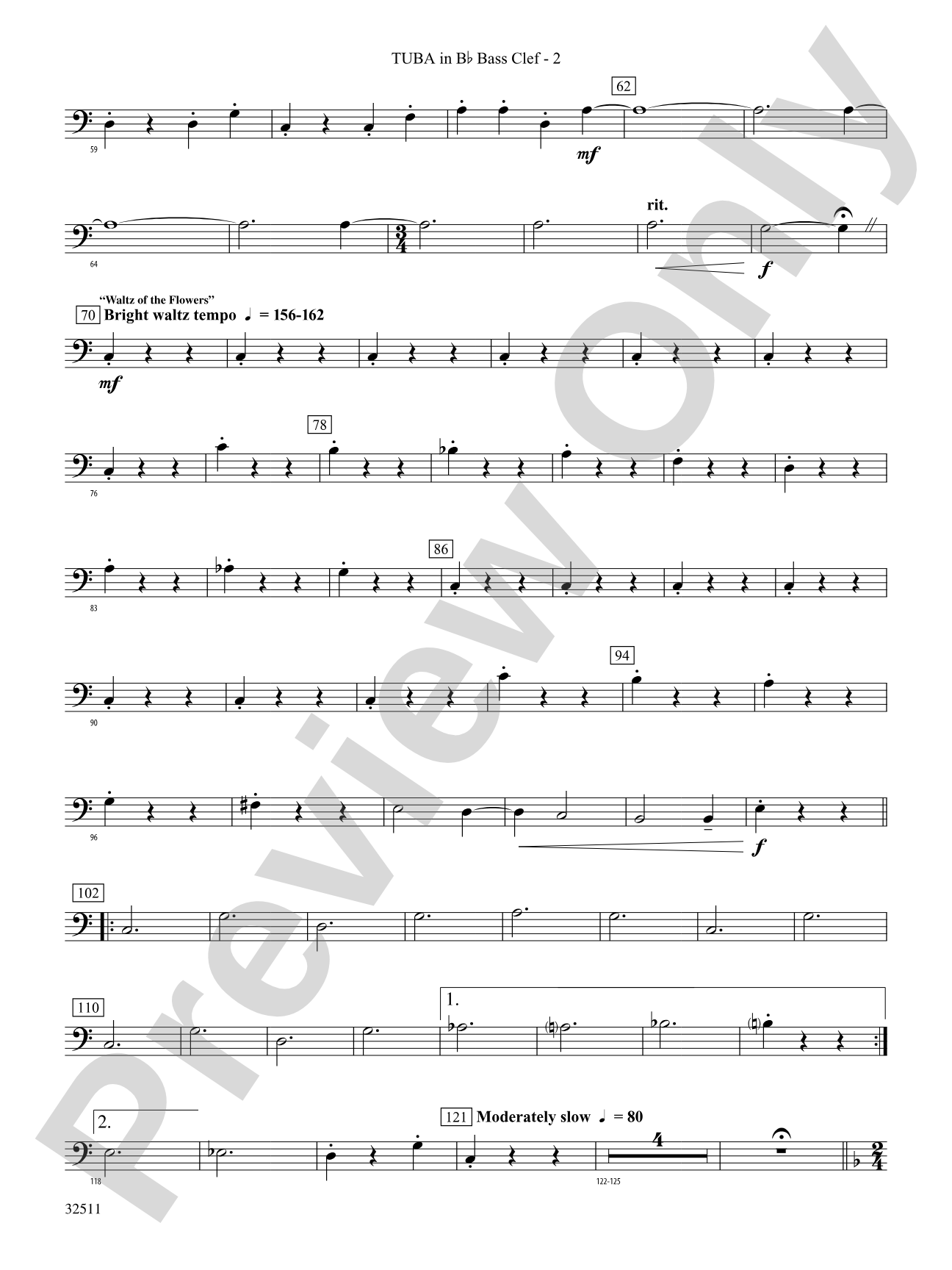 Scenes from The Nutcracker: (wp) B-flat Tuba B.C.