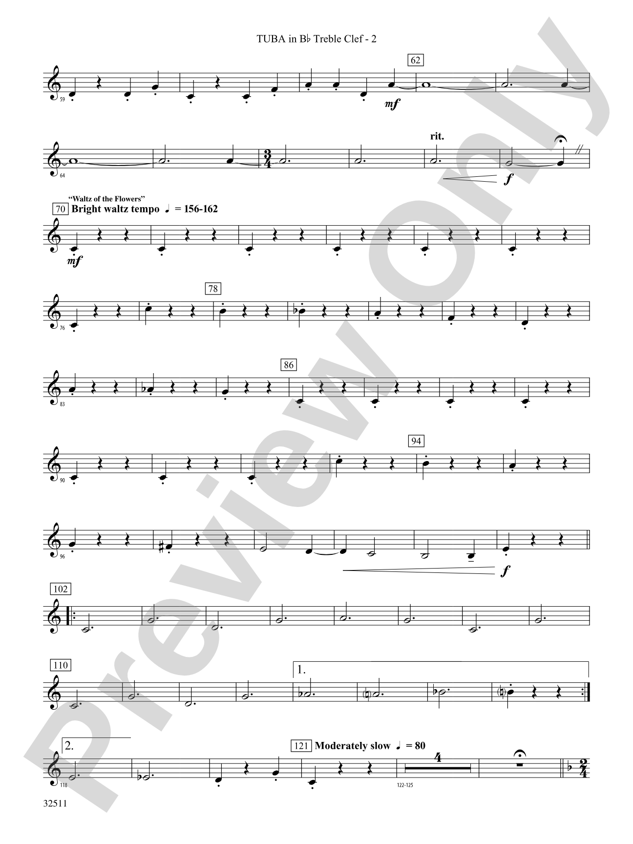 Scenes from The Nutcracker: (wp) B-flat Tuba T.C.