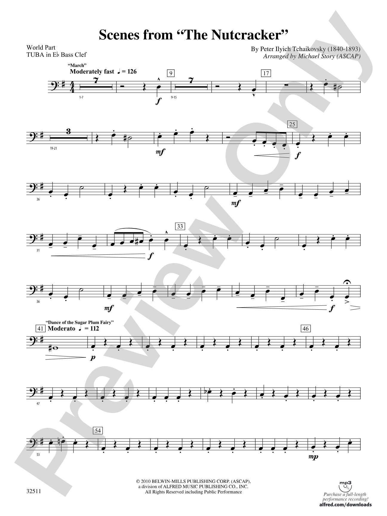 Scenes from The Nutcracker: (wp) E-flat Tuba B.C.
