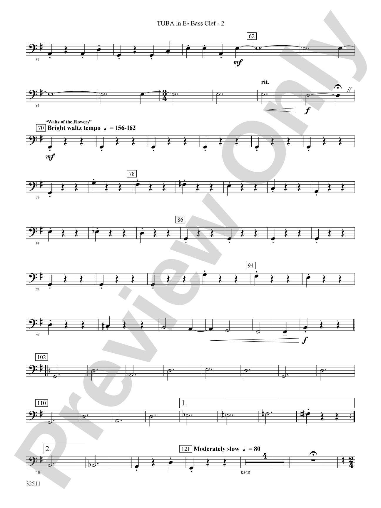 Scenes from The Nutcracker: (wp) E-flat Tuba B.C.