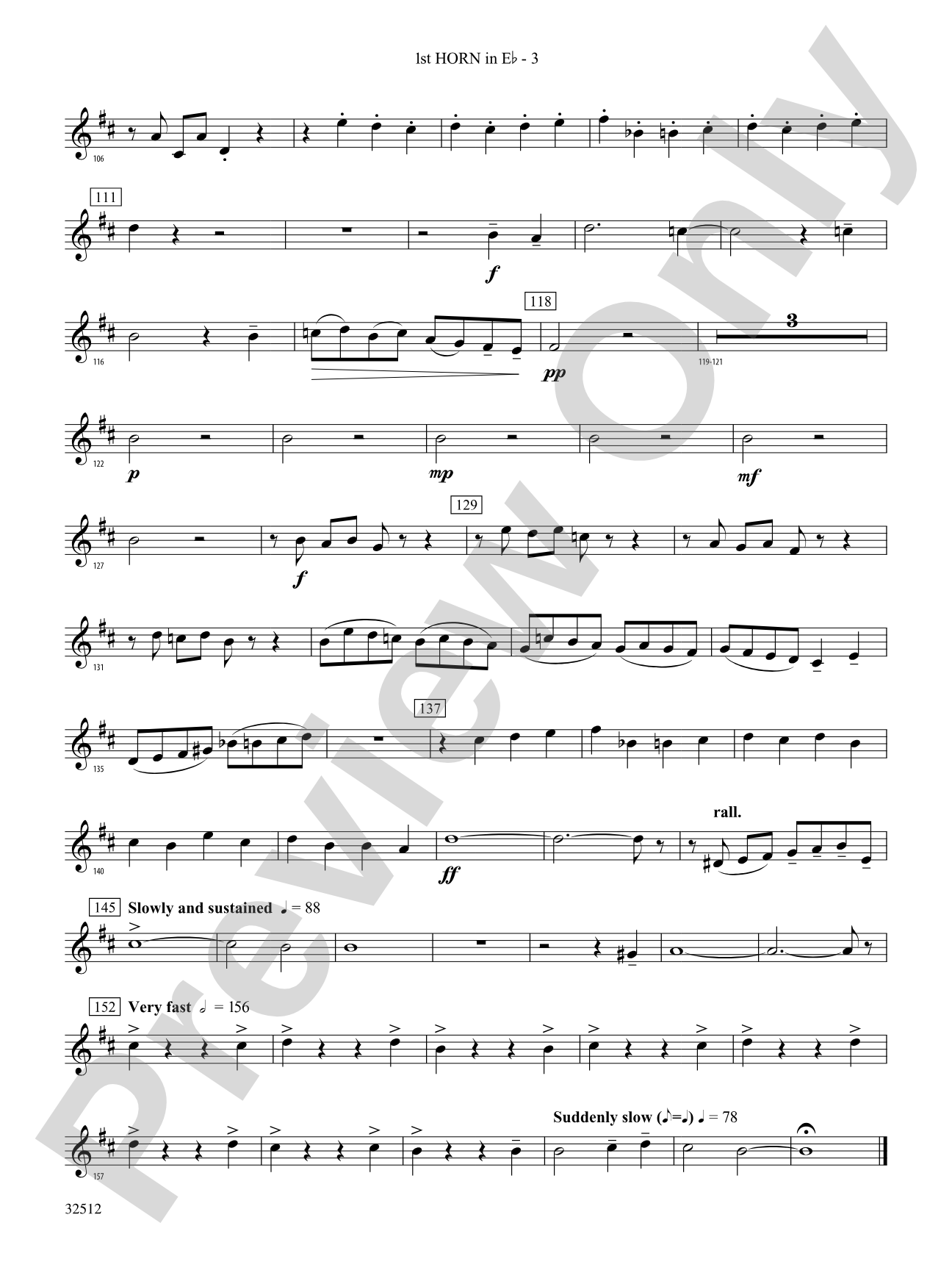 Toccata and Fugue in D Minor: (wp) 1st Horn in E-flat