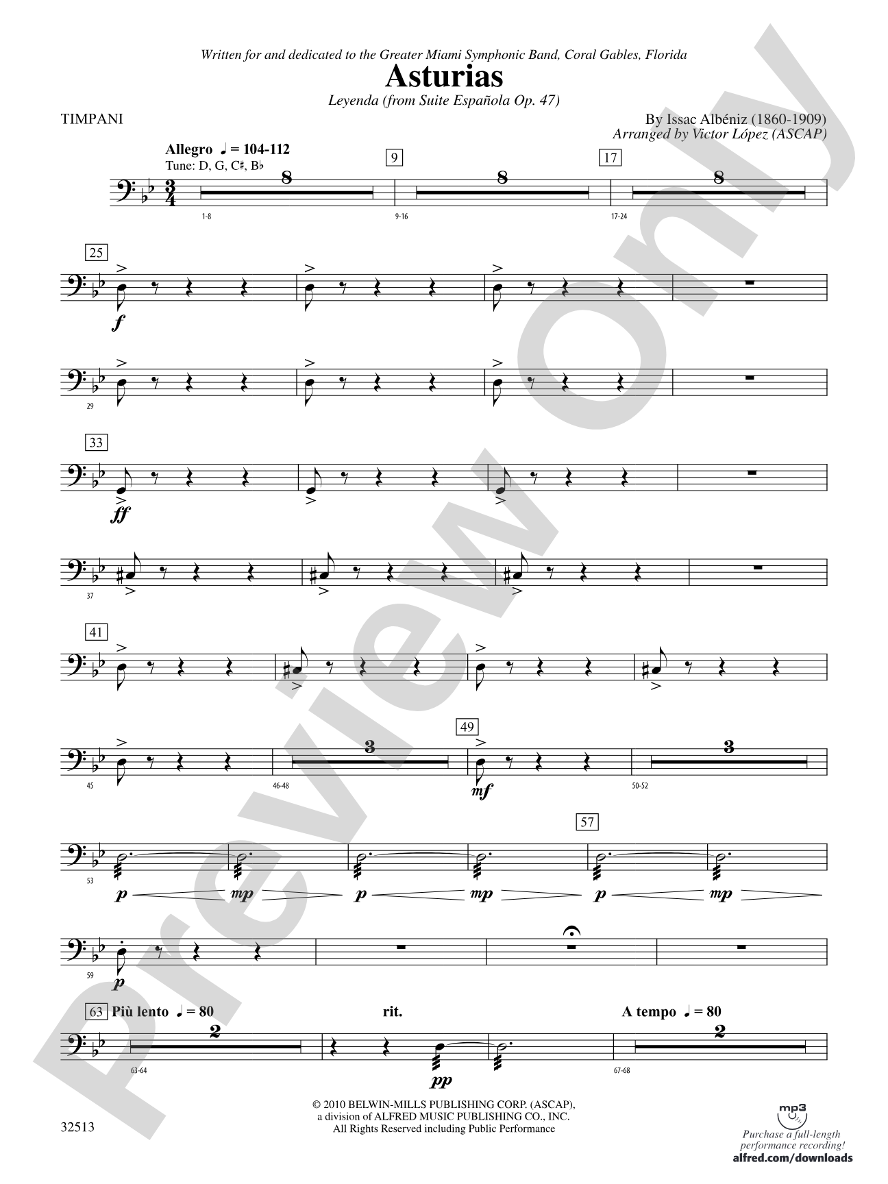 Asturias: Timpani