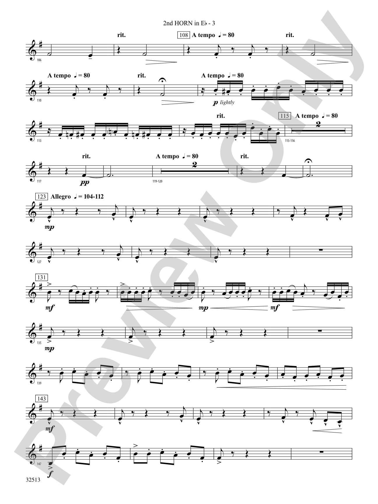 Asturias: (wp) 2nd Horn in E-flat