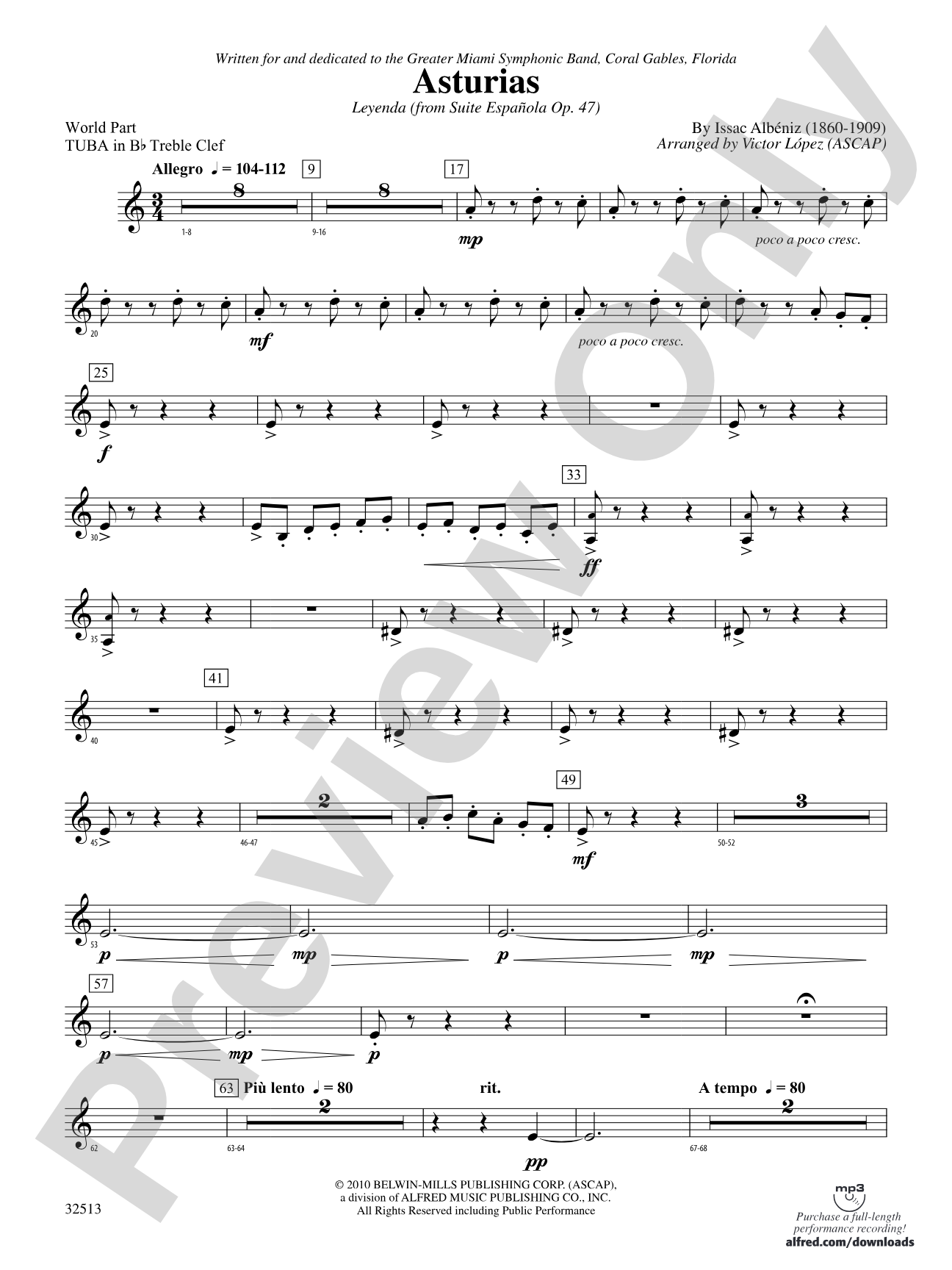 Asturias: (wp) B-flat Tuba T.C.