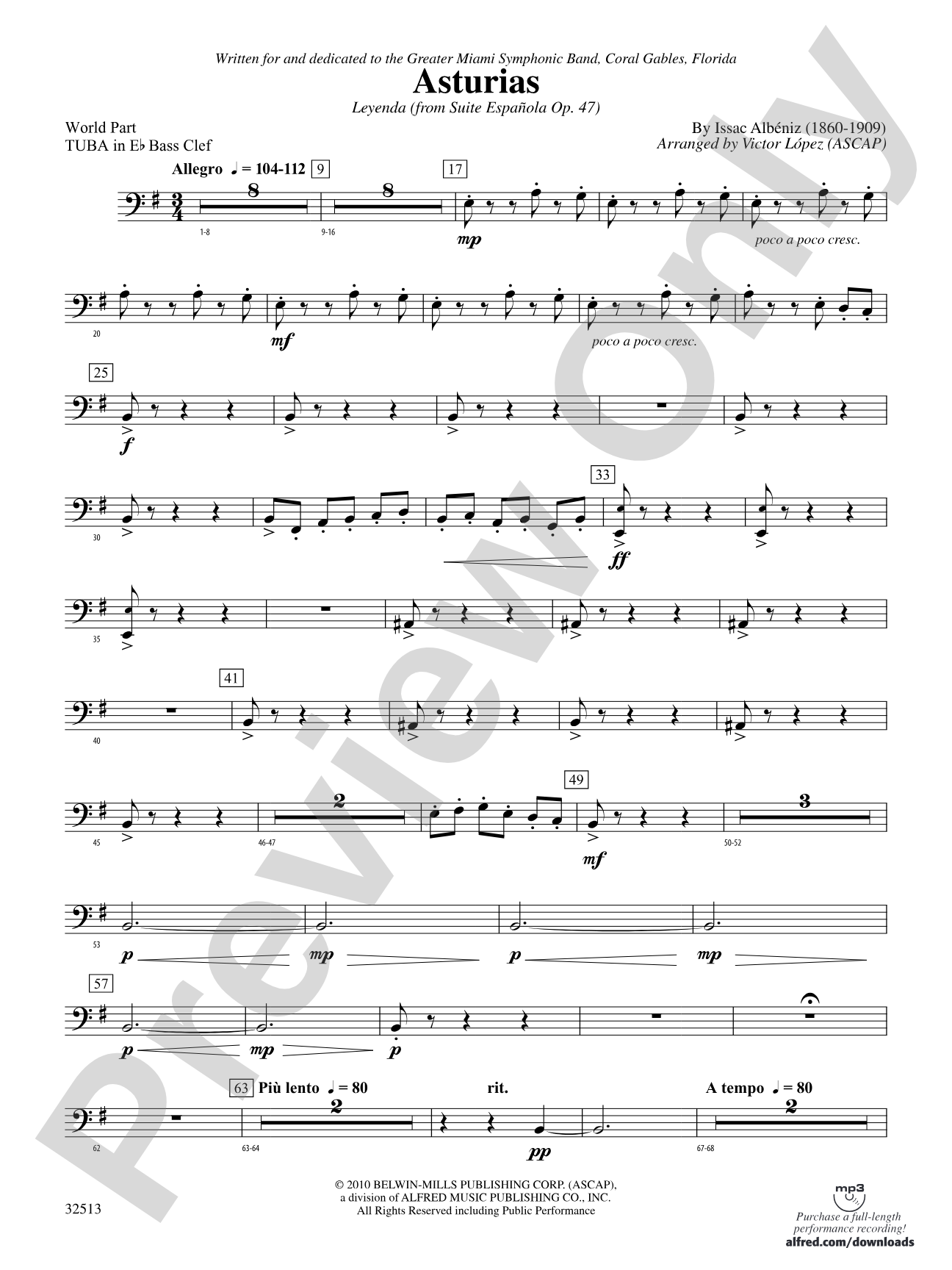 Asturias: (wp) E-flat Tuba B.C.