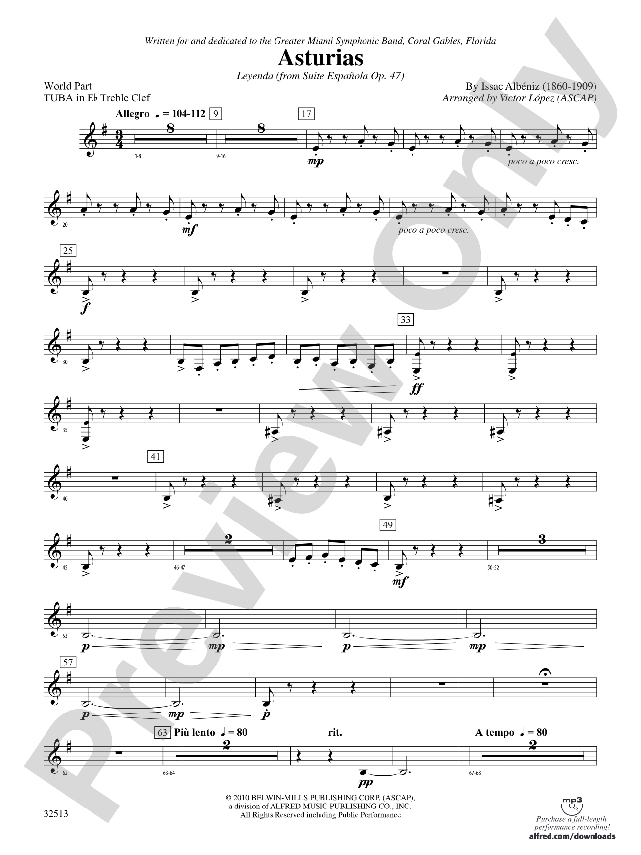 Asturias: (wp) E-flat Tuba T.C.