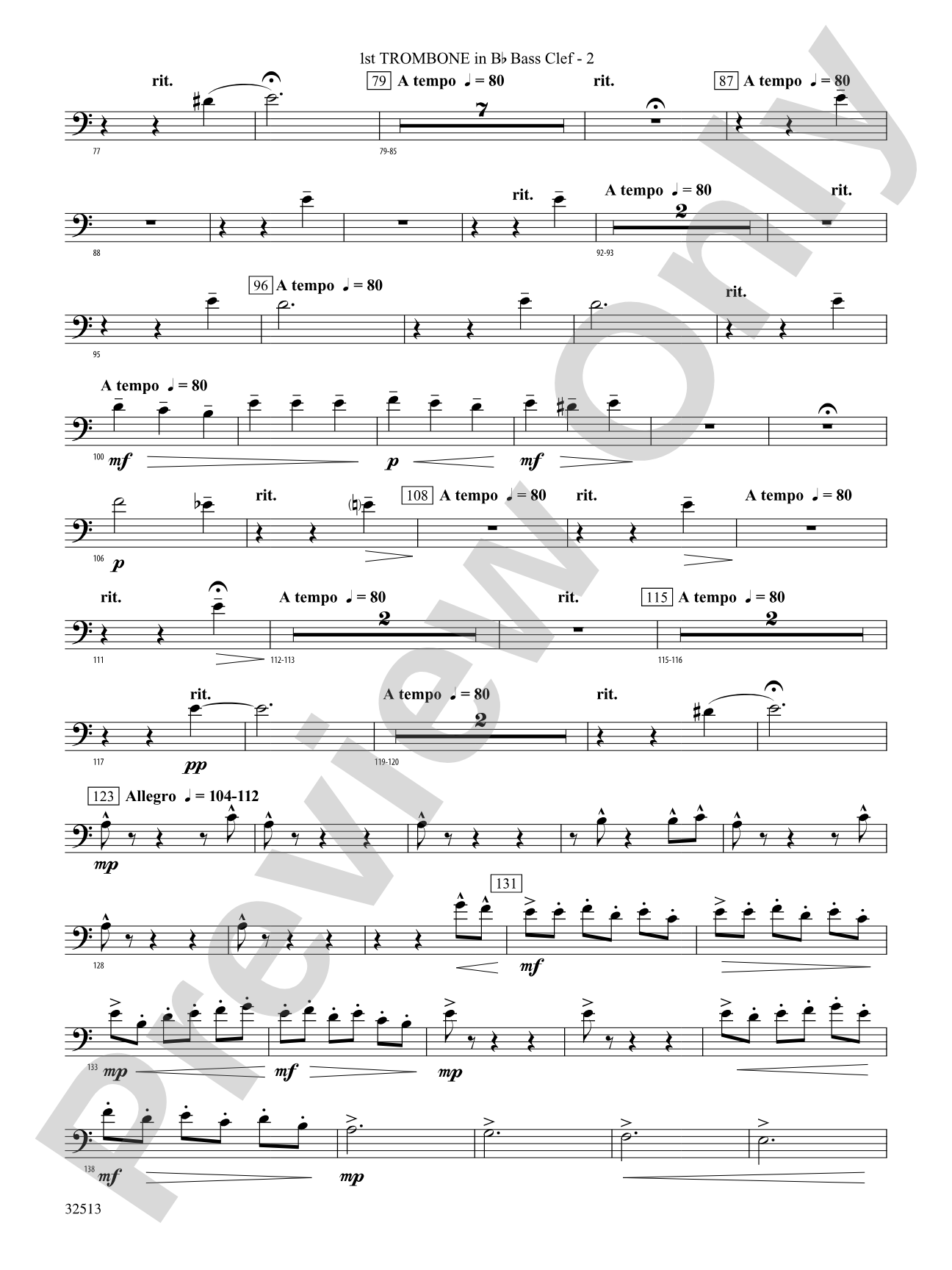Asturias: (wp) 1st B-flat Trombone B.C.