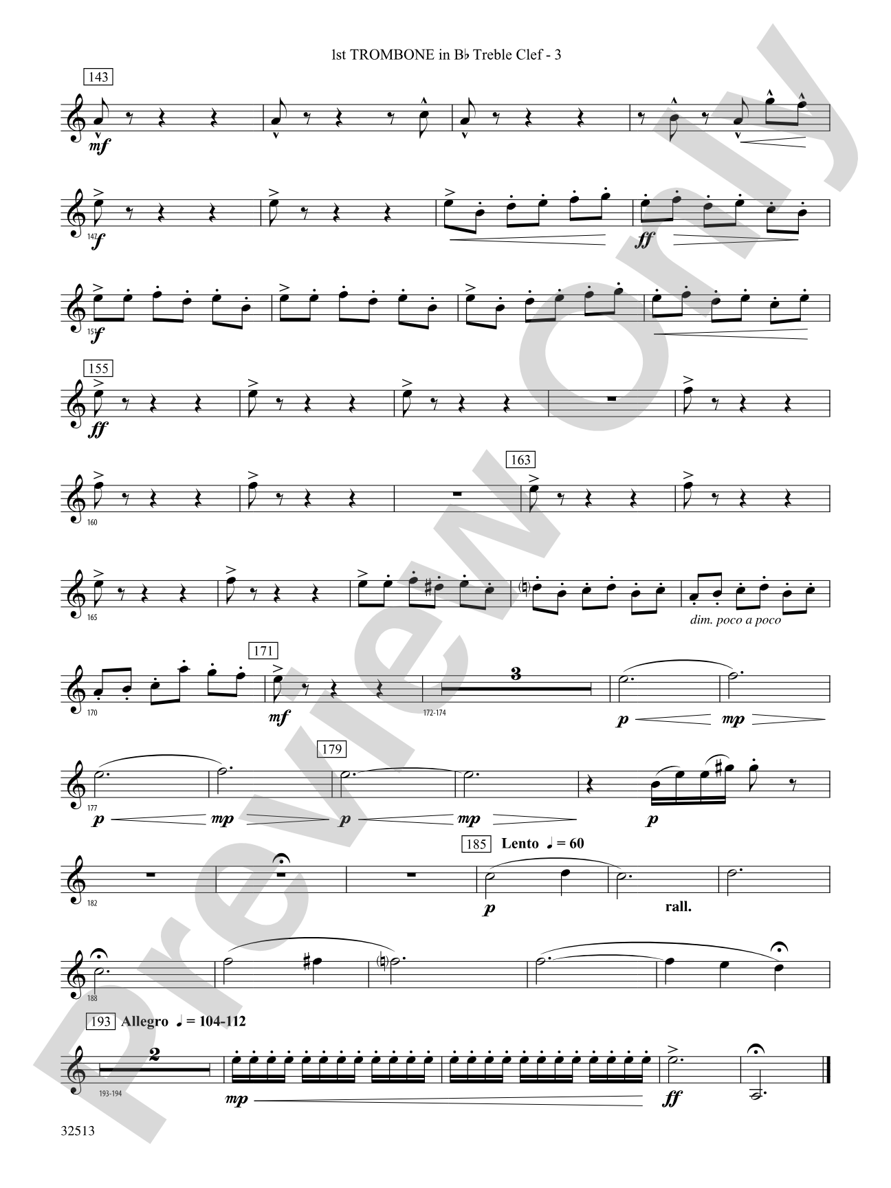 Asturias: (wp) 1st B-flat Trombone T.C.