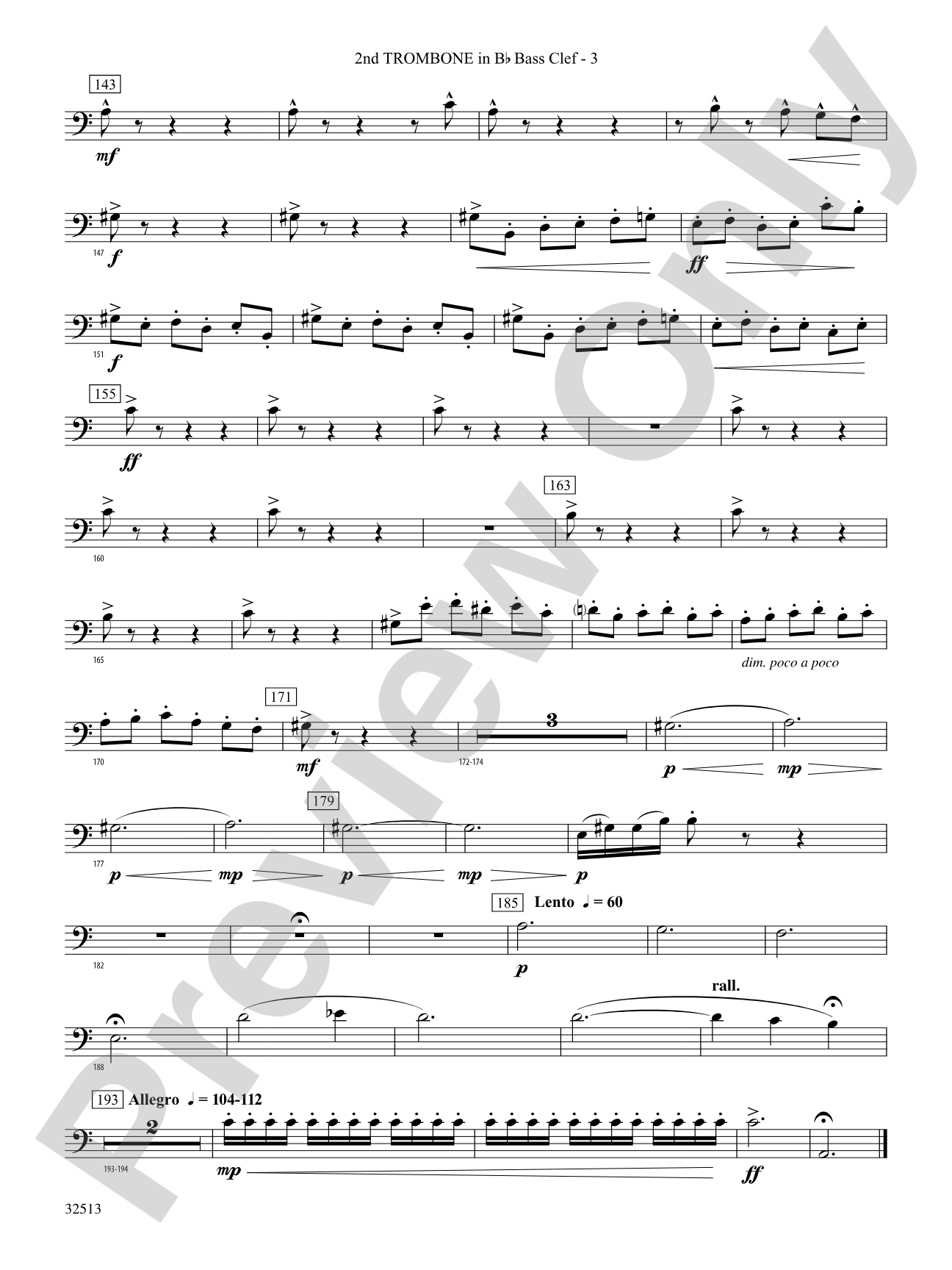 Asturias: (wp) 2nd B-flat Trombone B.C.