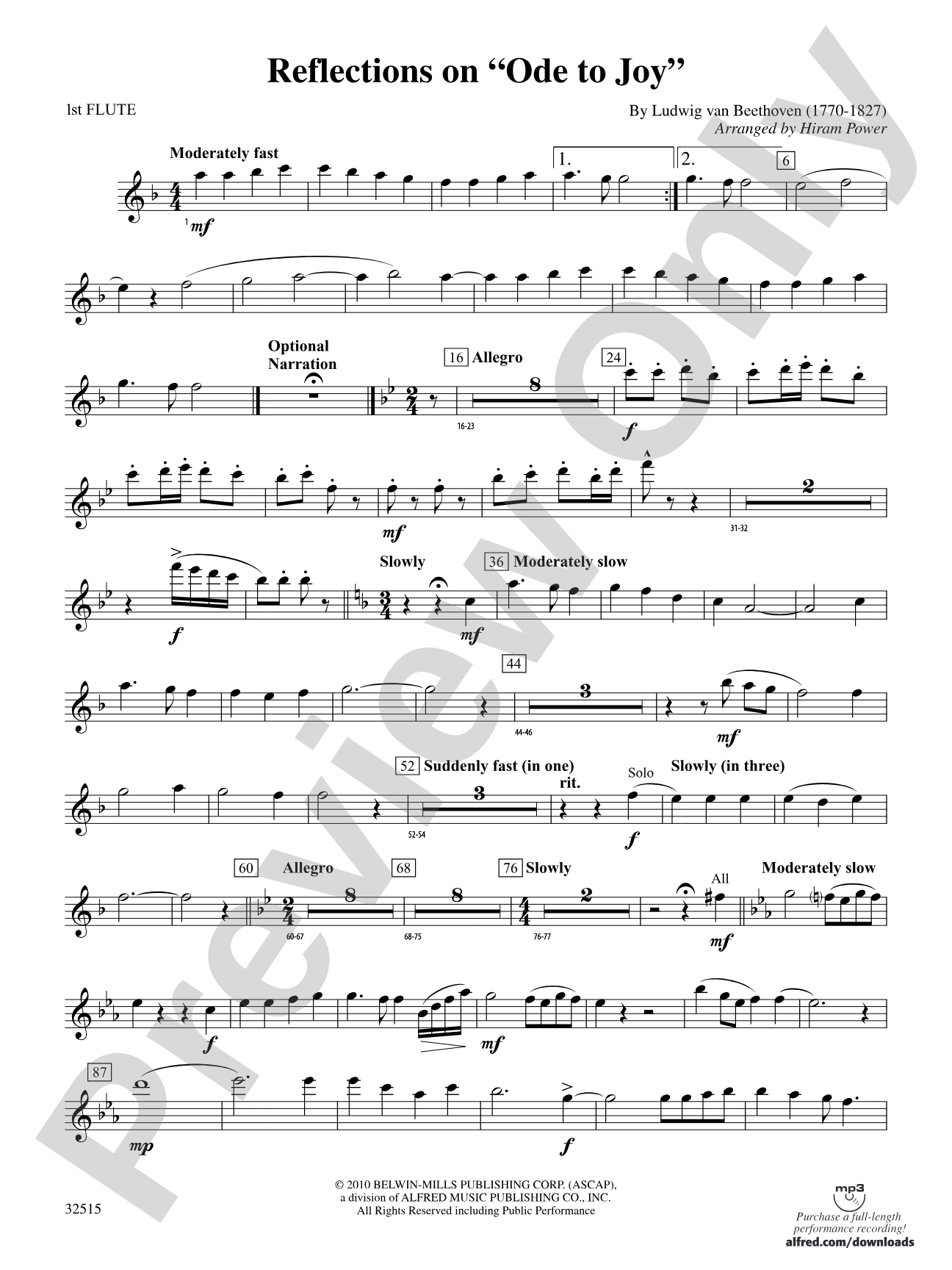 Reflections on "Ode to Joy": Flute
