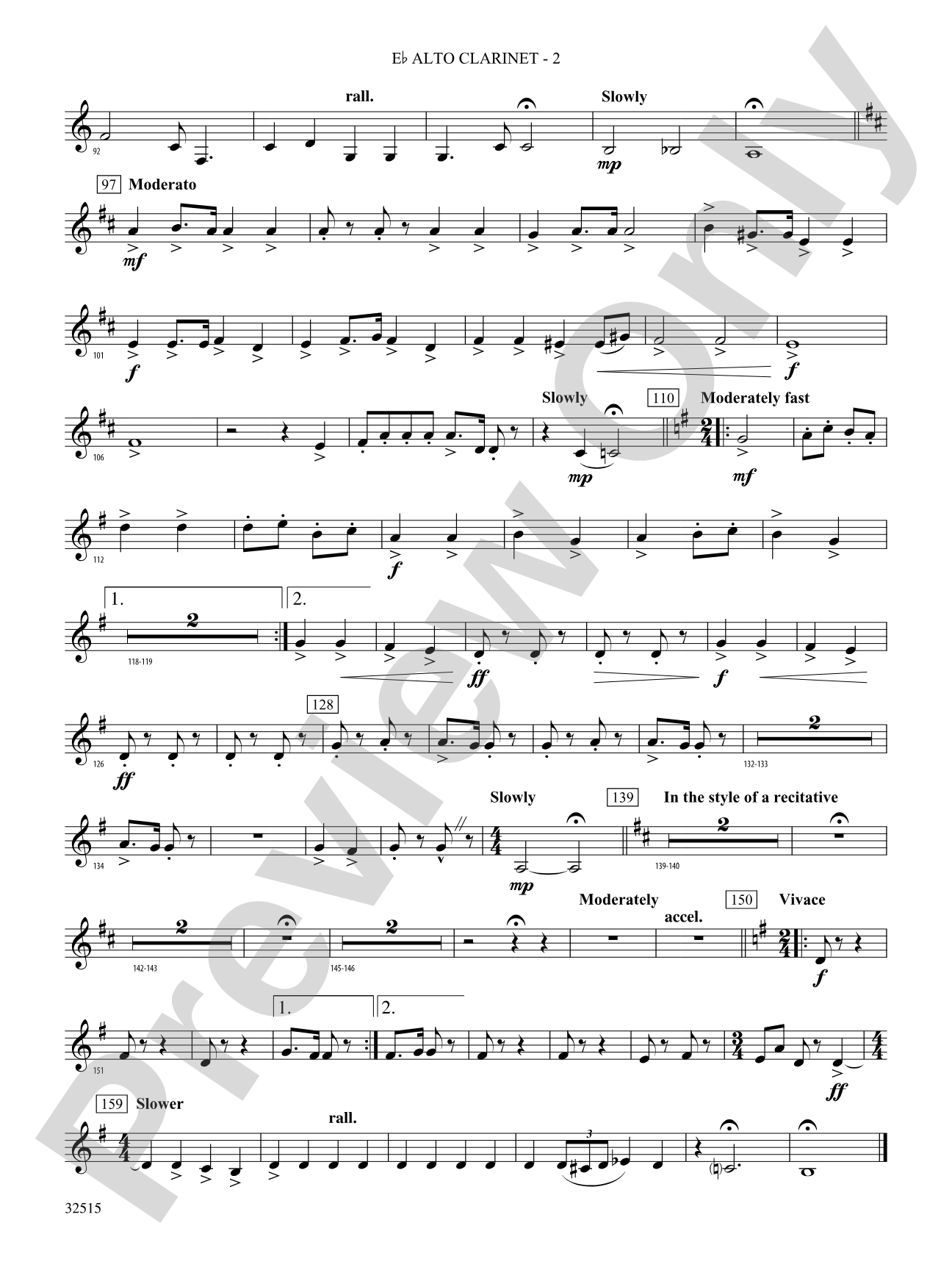 Reflections on "Ode to Joy": (wp) E-flat Alto Clarinet