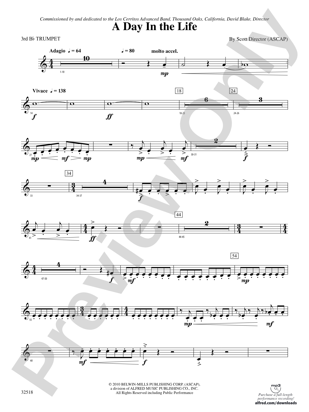 A Day in the Life: 3rd B-flat Trumpet