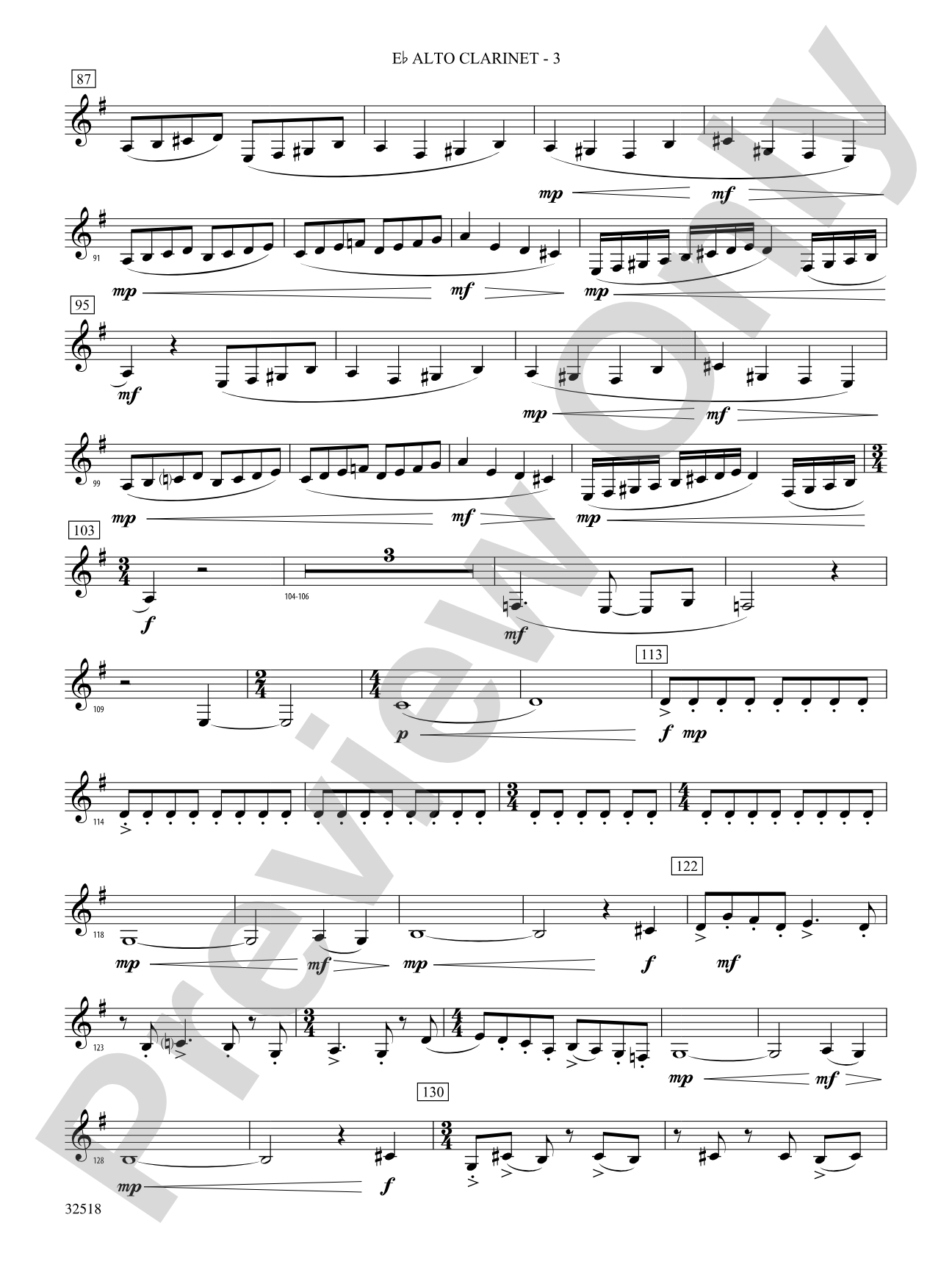 A Day in the Life: (wp) E-flat Alto Clarinet