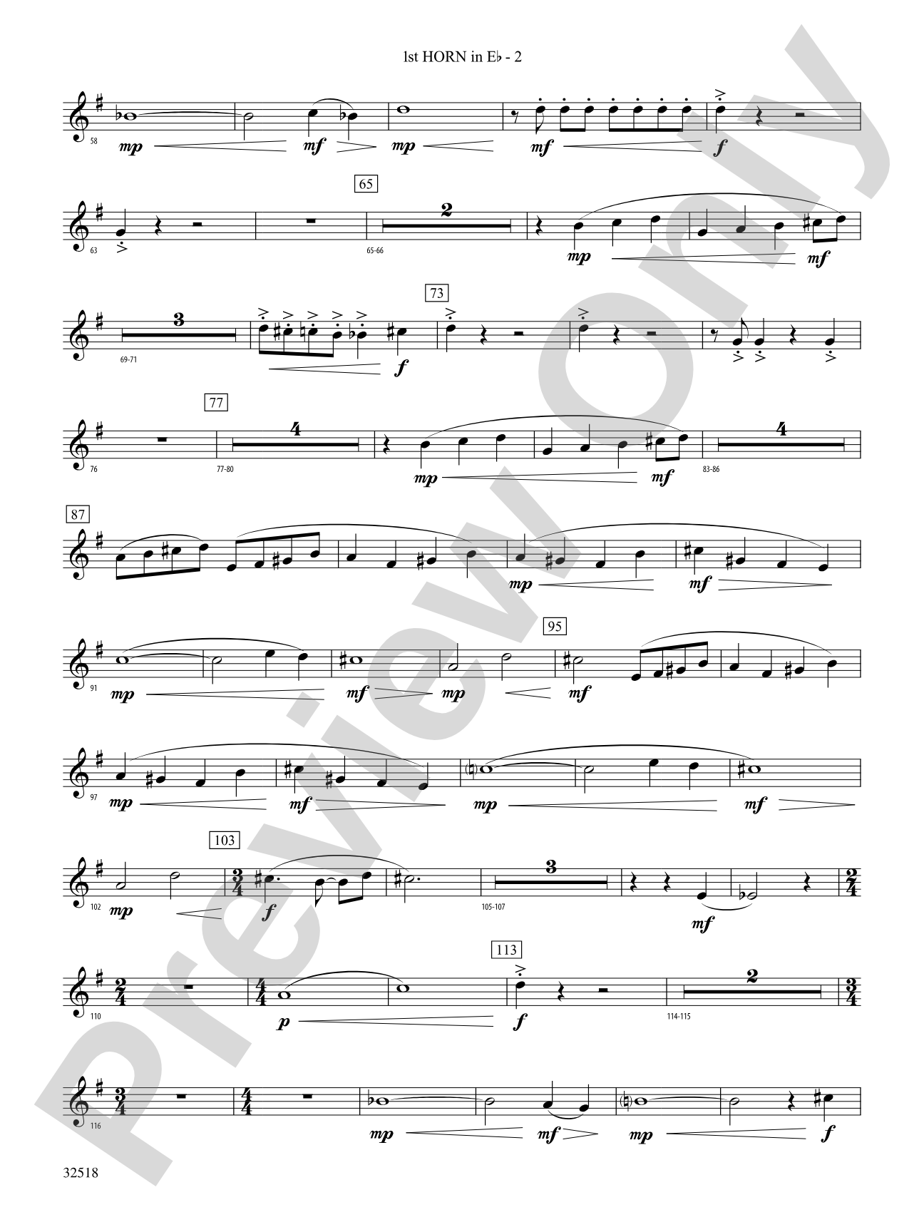 A Day in the Life: (wp) 1st Horn in E-flat