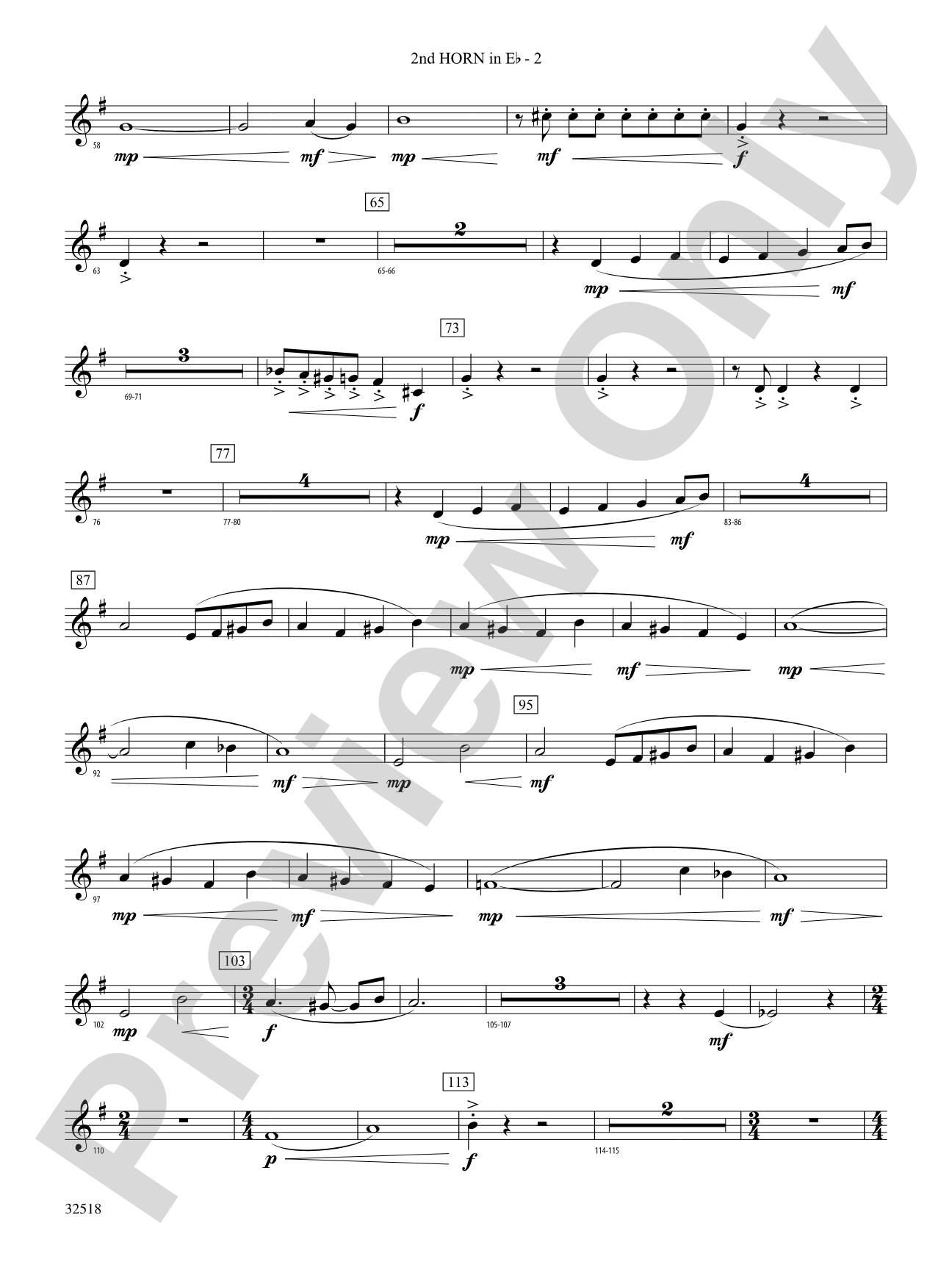 A Day in the Life: (wp) 2nd Horn in E-flat