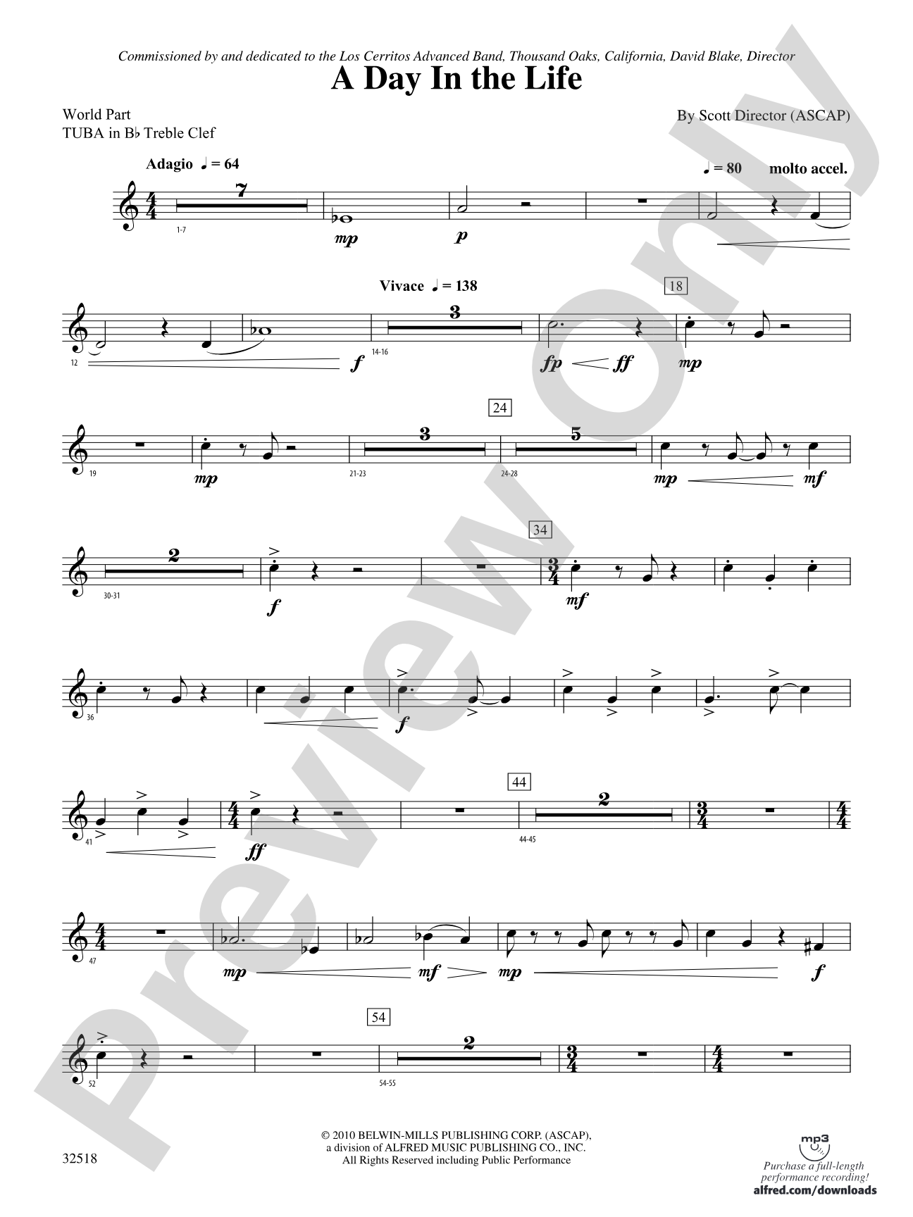 A Day in the Life: (wp) B-flat Tuba T.C.